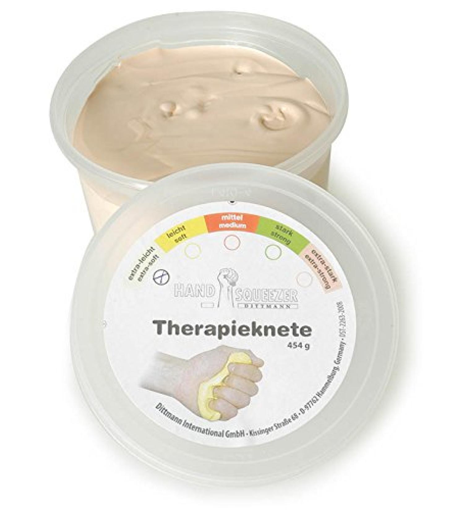 Therapy clay 453 g physiotherapy training clay extra light - ivory