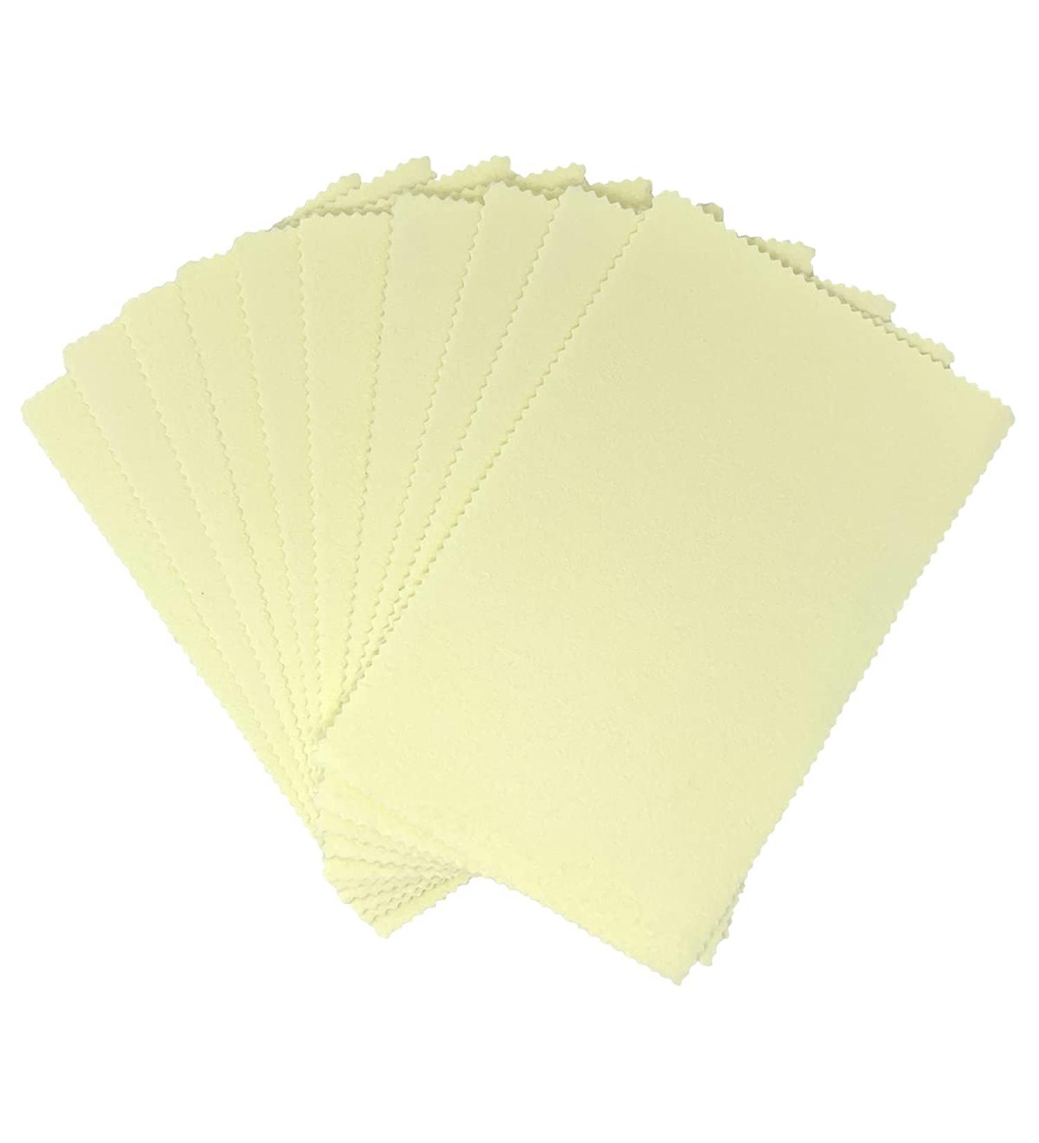 Sunshine Polishing Cloths Bulk Pack for Silver Gold Brass and Copper Jewelry (10 Pack)