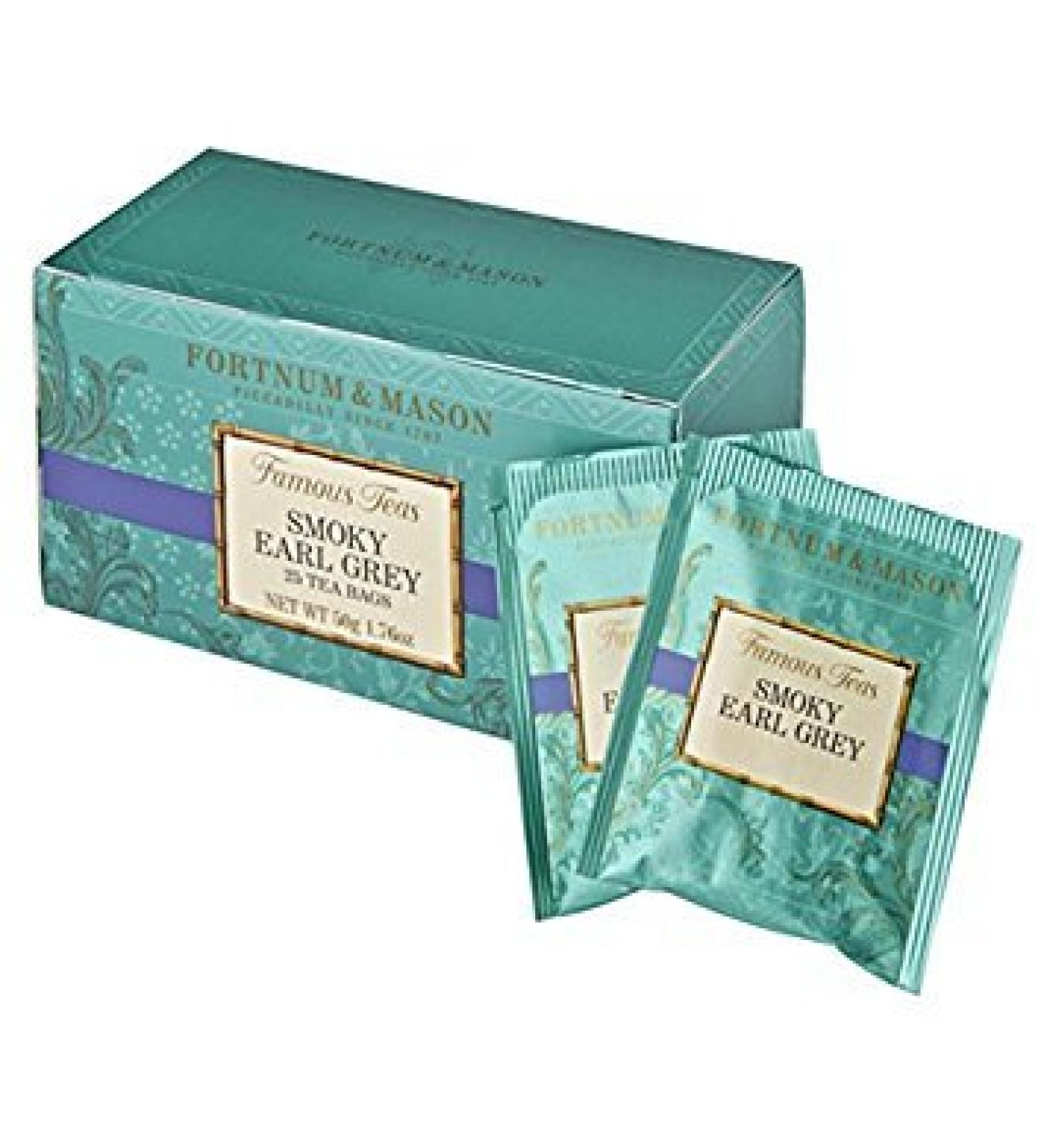 Fortnum & Mason British Tea Smoky Earl Grey 25 Count Teabags (1 Pack)