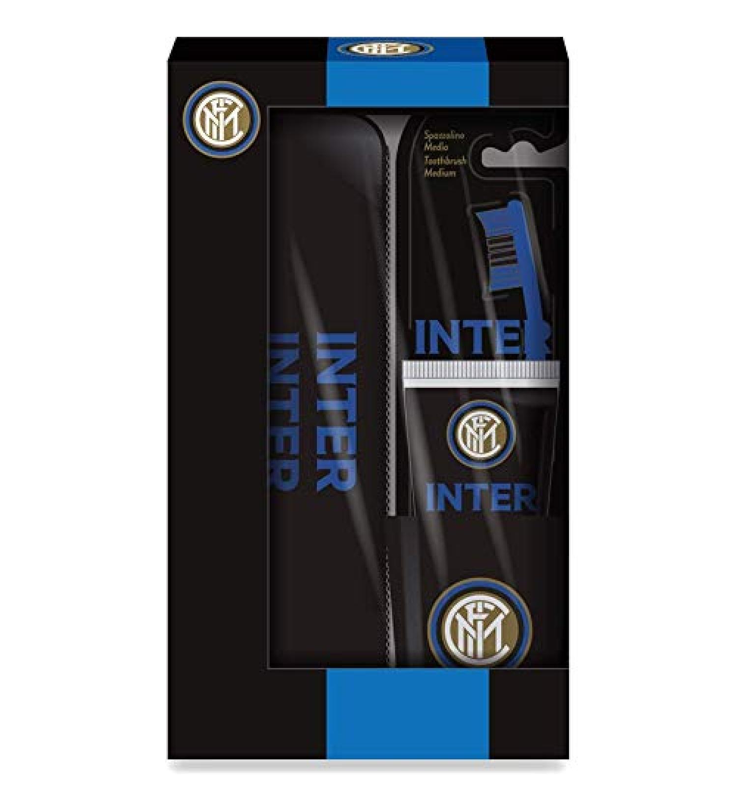 Sodico Naturaverde | Kids - Football Team - Oral Care Kit Manual toothbrush with medium bristles 75ml mint toothpaste glass with logo and case with logo