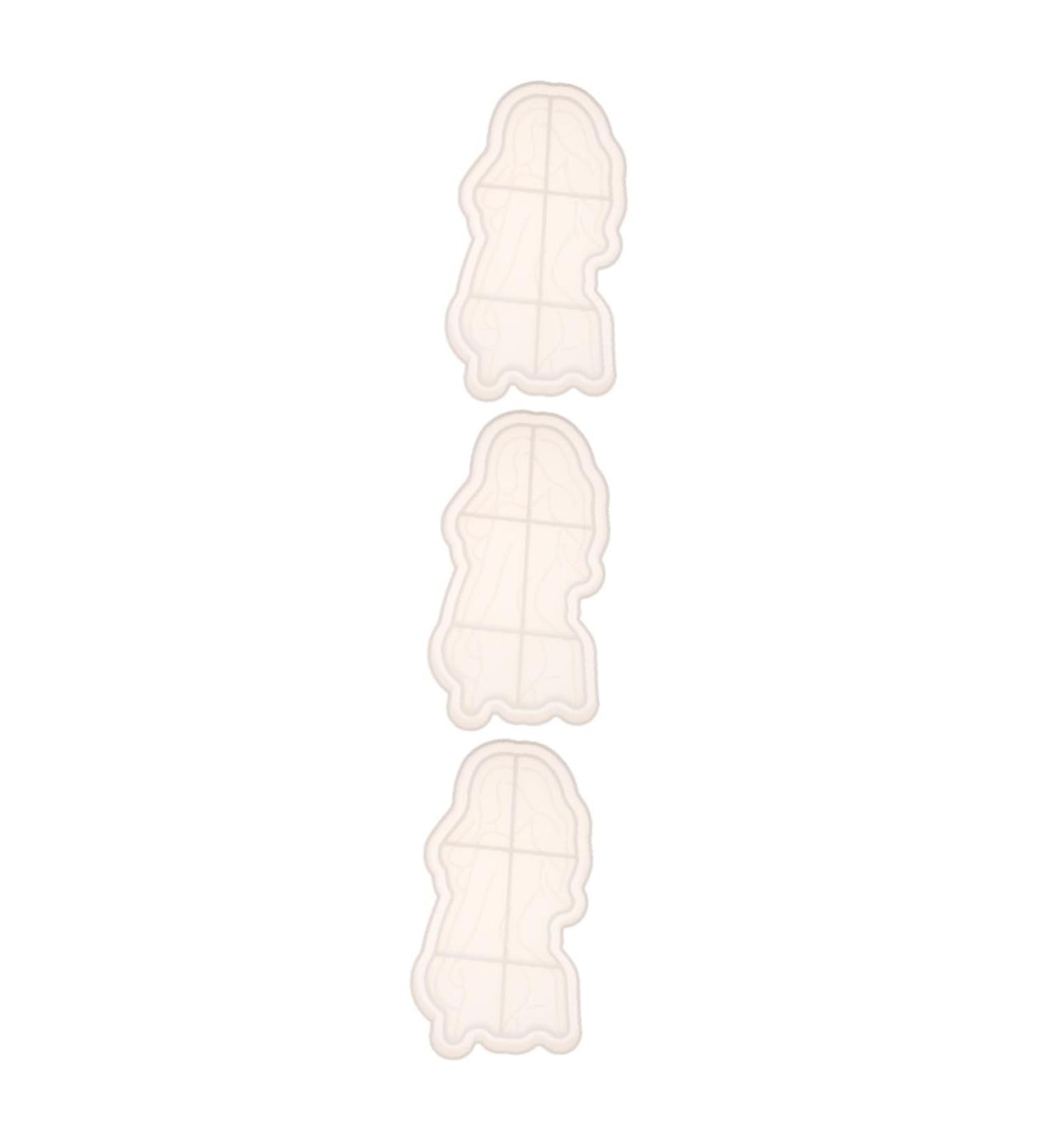 STOBOK 3 Pcs Tray Silicone Mold Silicone Molds Epoxy Resin Tray Mold Silicone Plate Mould Manual Cake Mold Whitex3pcs 16.1X8.5CMx3pcs - Buy Online on GoSupps.com
