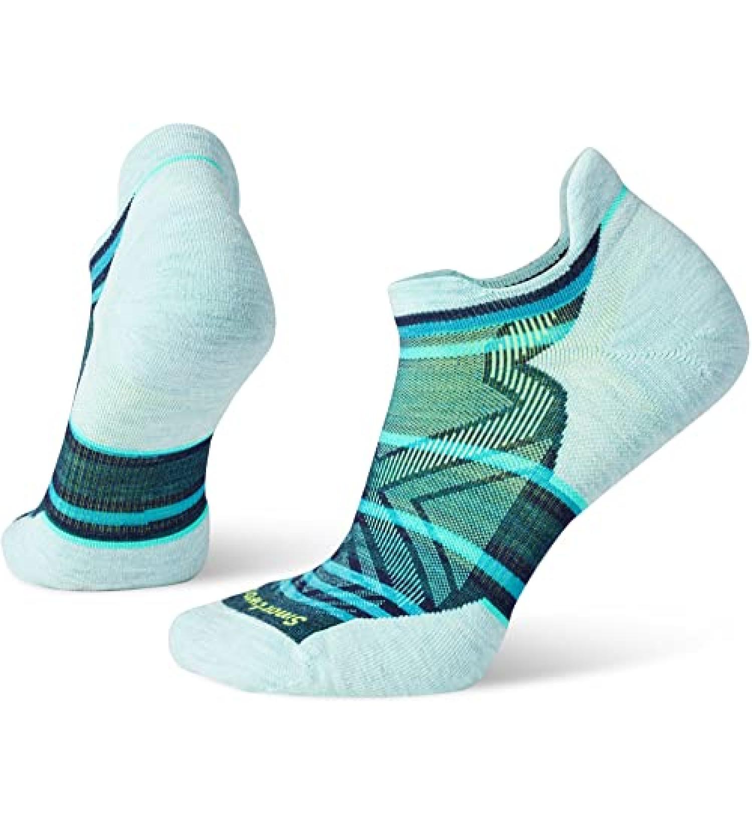 Smartwool Women Run Targeted Cushion Stripe Low Ankle Medium Twilight Blue
