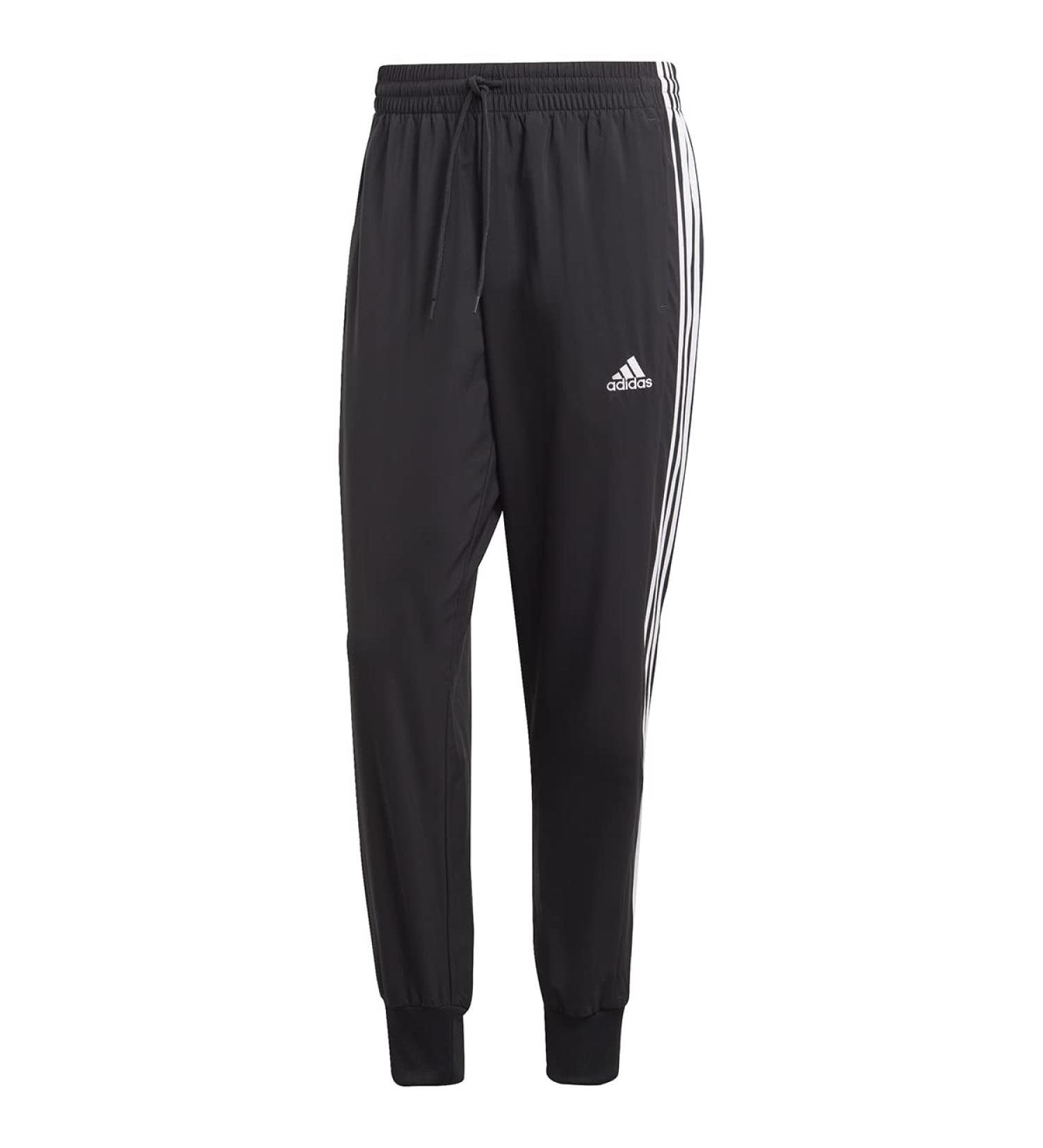 adidas Men's Aeroready 3-Stripes Cuffed Pants - Large Black/White - Buy Online on GoSupps.com