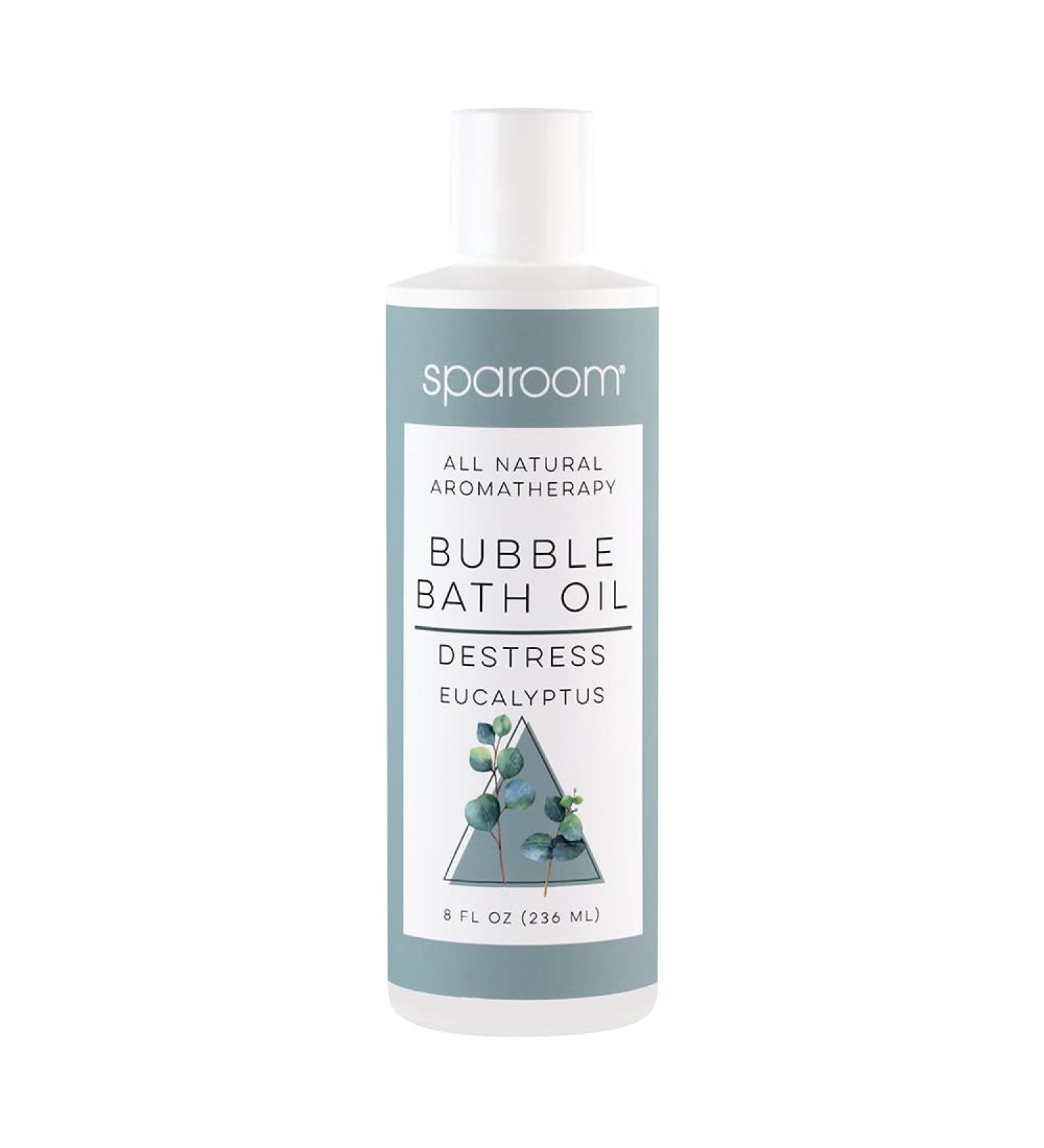 Buy SpaRoom Eucalyptus Aromatherapy Foaming Bubble Bath Oil - All Natural Hydrating & Nourishing with Jojoba & Olive Oils (8 oz) | International Shipping Available - Buy Online on GoSupps.com