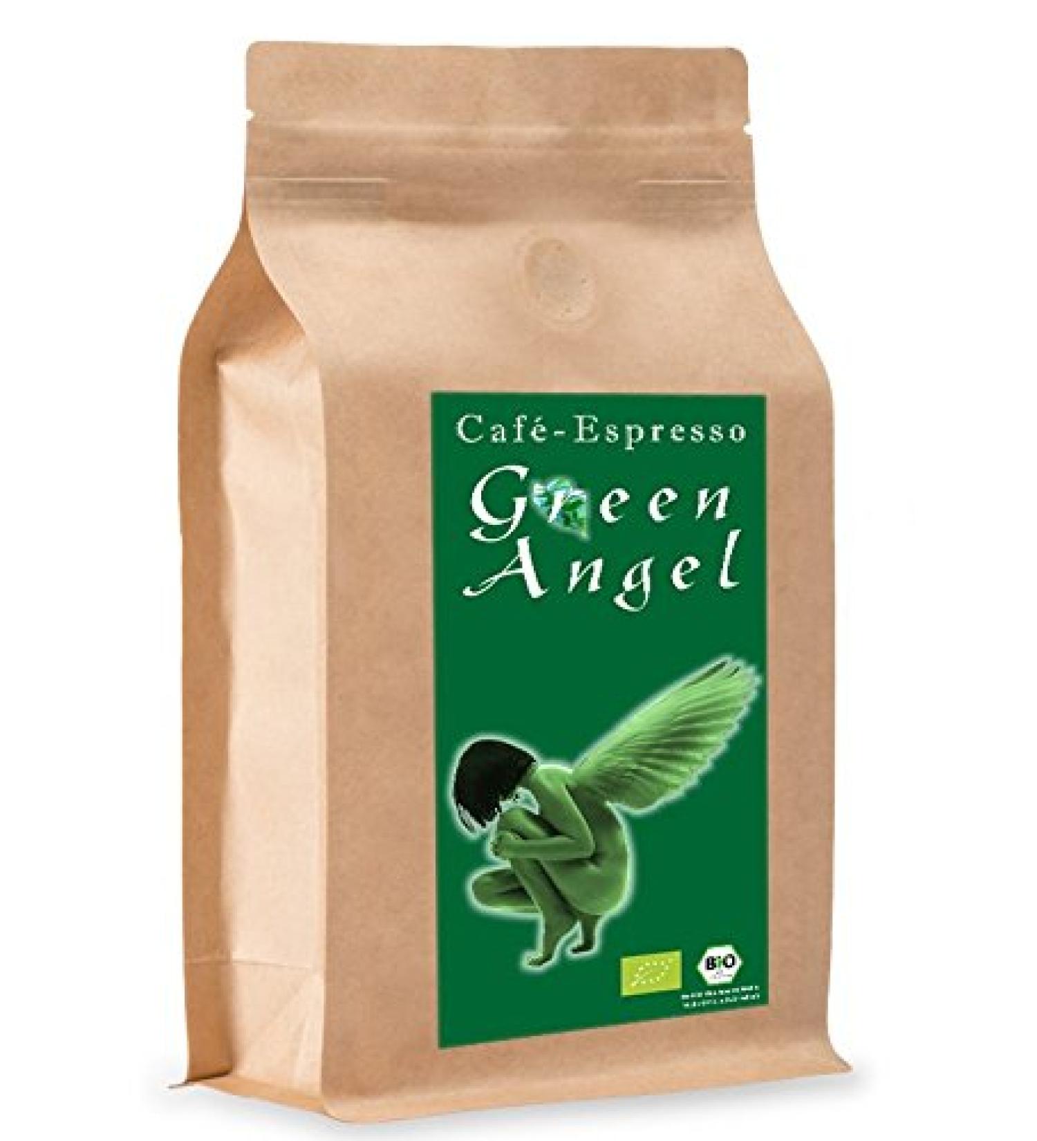  C&T Organic "Green Angel" coffee beans (500g whole beans) 100% Arabica Premium quality coffee Low acid and digestible mild and freshly roasted - Buy Online on GoSupps.com