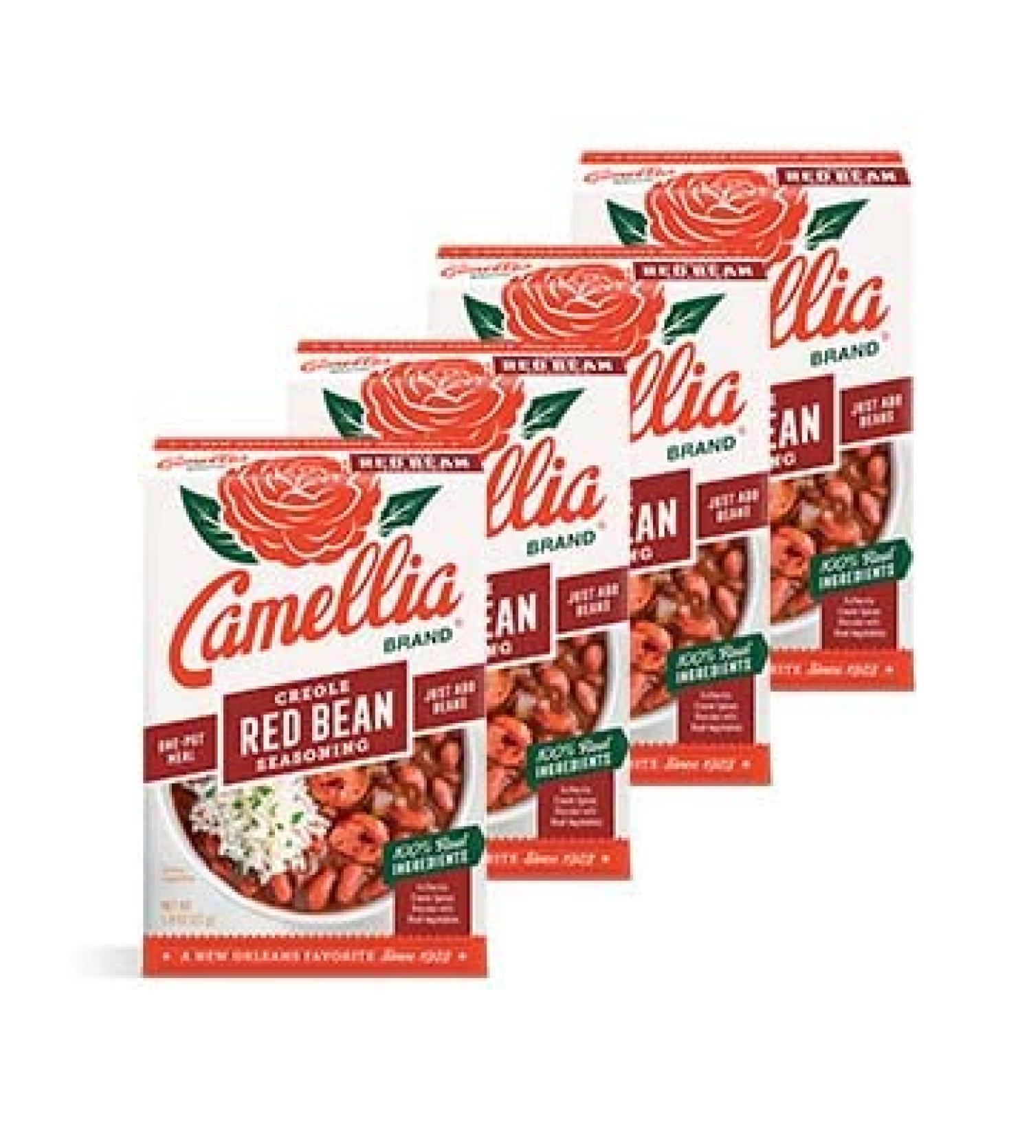 Camellia Brand Creole Red Bean Seasoning Mix - Authentic Louisiana Flavor (Pack of 4) - Buy Online on GoSupps.com