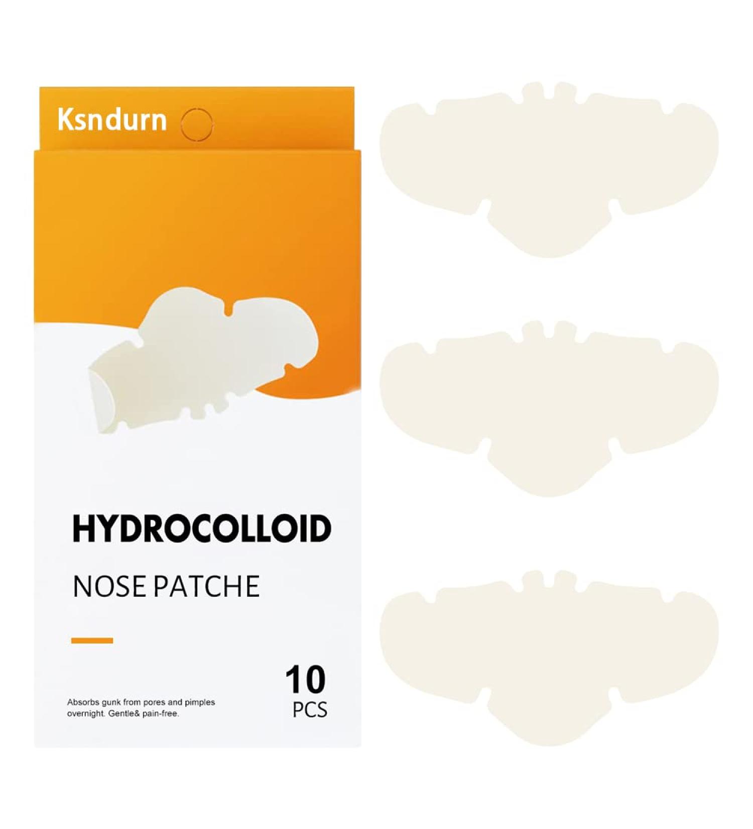 Hydrocolloid Patches Ksndurn 10 PCS Hydrocolloid Bandages - Nose/Hydrocolloid Pimple Patch (White) - Buy Online on GoSupps.com