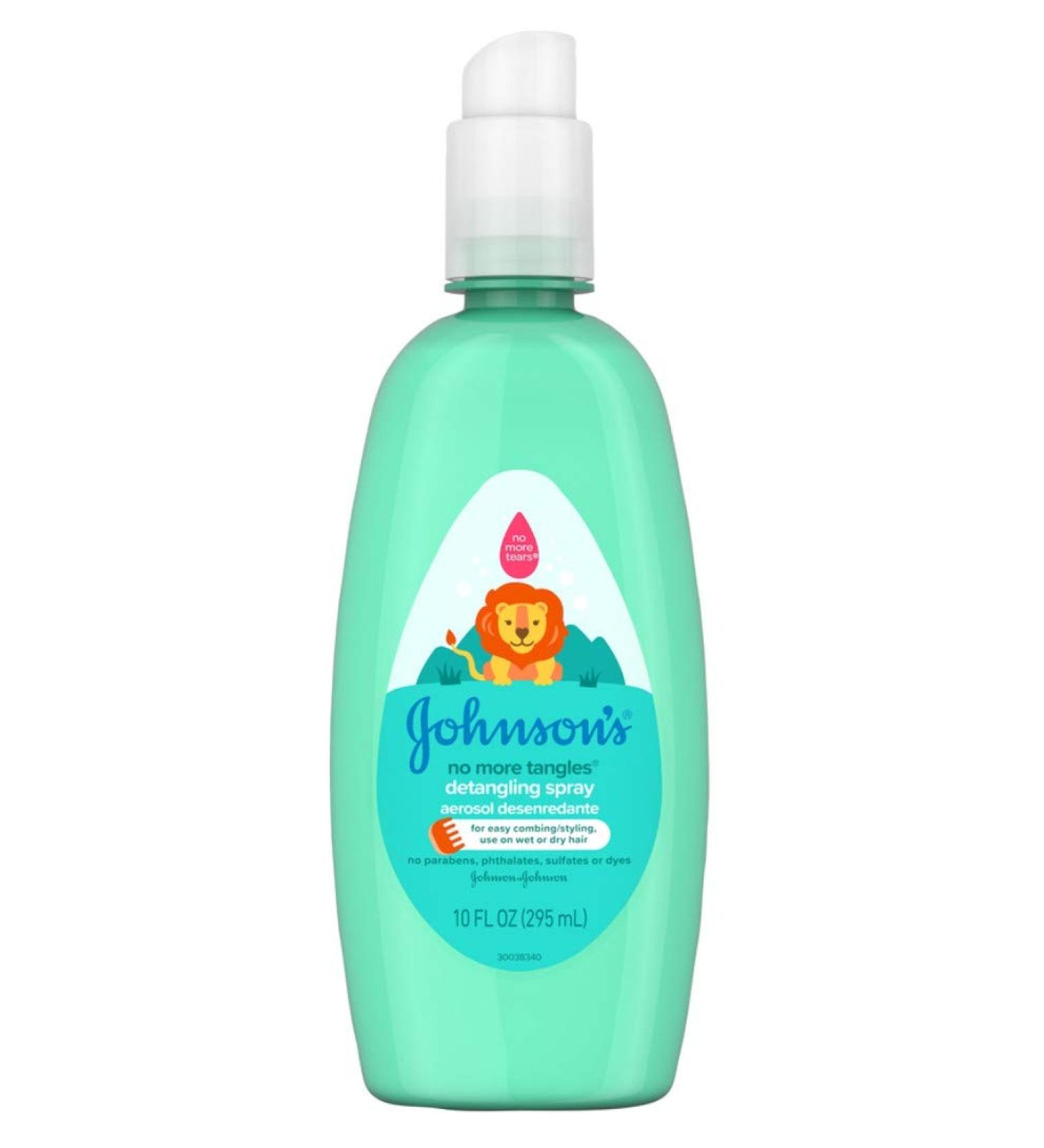 Johnsons Baby Detangling Spray 10 Ounce Pump (295ml) (3 Pack)