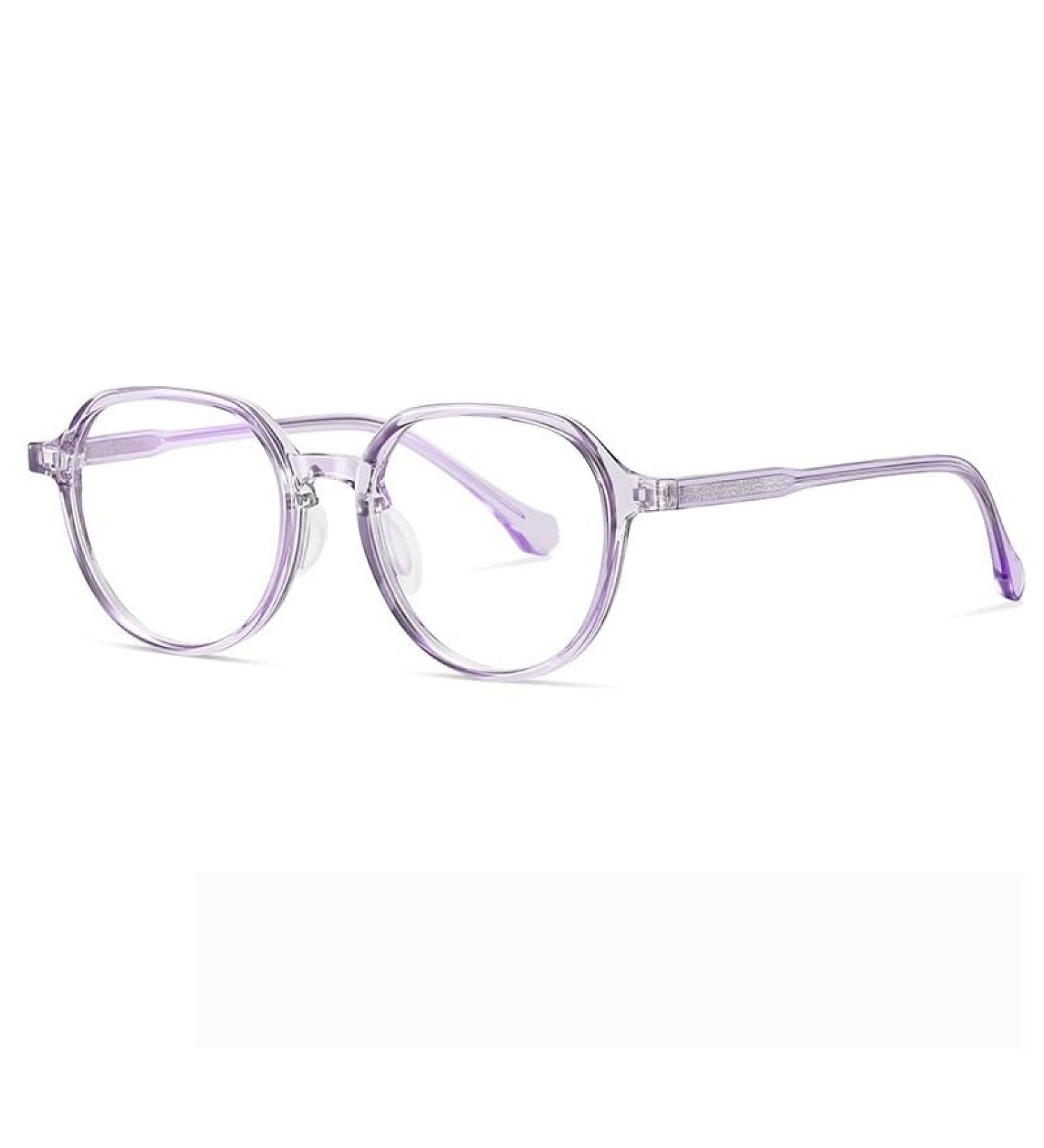 Shop Fuqinqingoz Round Retro Anti-Blue Light Reading Glasses +300 - Purple Presbyopia Readers for Eye Fatigue Relief - Buy Online on GoSupps.com