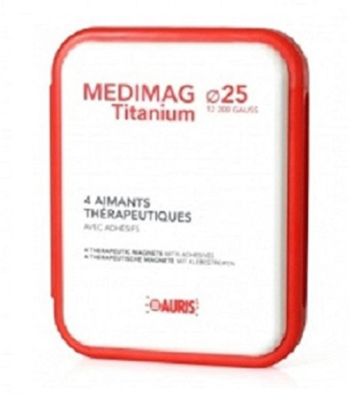 Buy Auris Medimag Titanium Box Magnets for Pain Relief - 25 mm | International Shipping - Buy Online on GoSupps.com