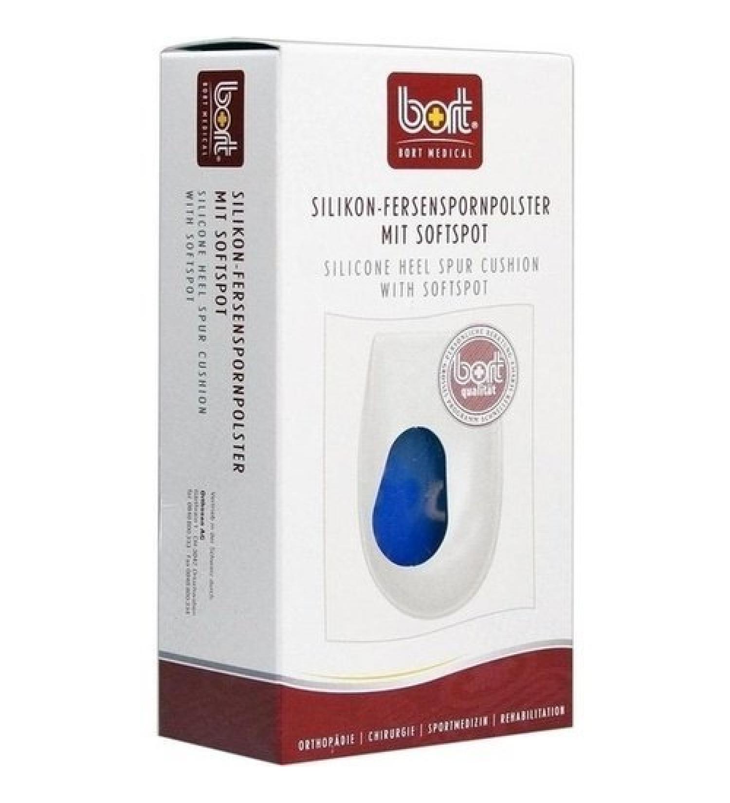 BORT silicone heel spur pad with SoftSpot large 2 pcs