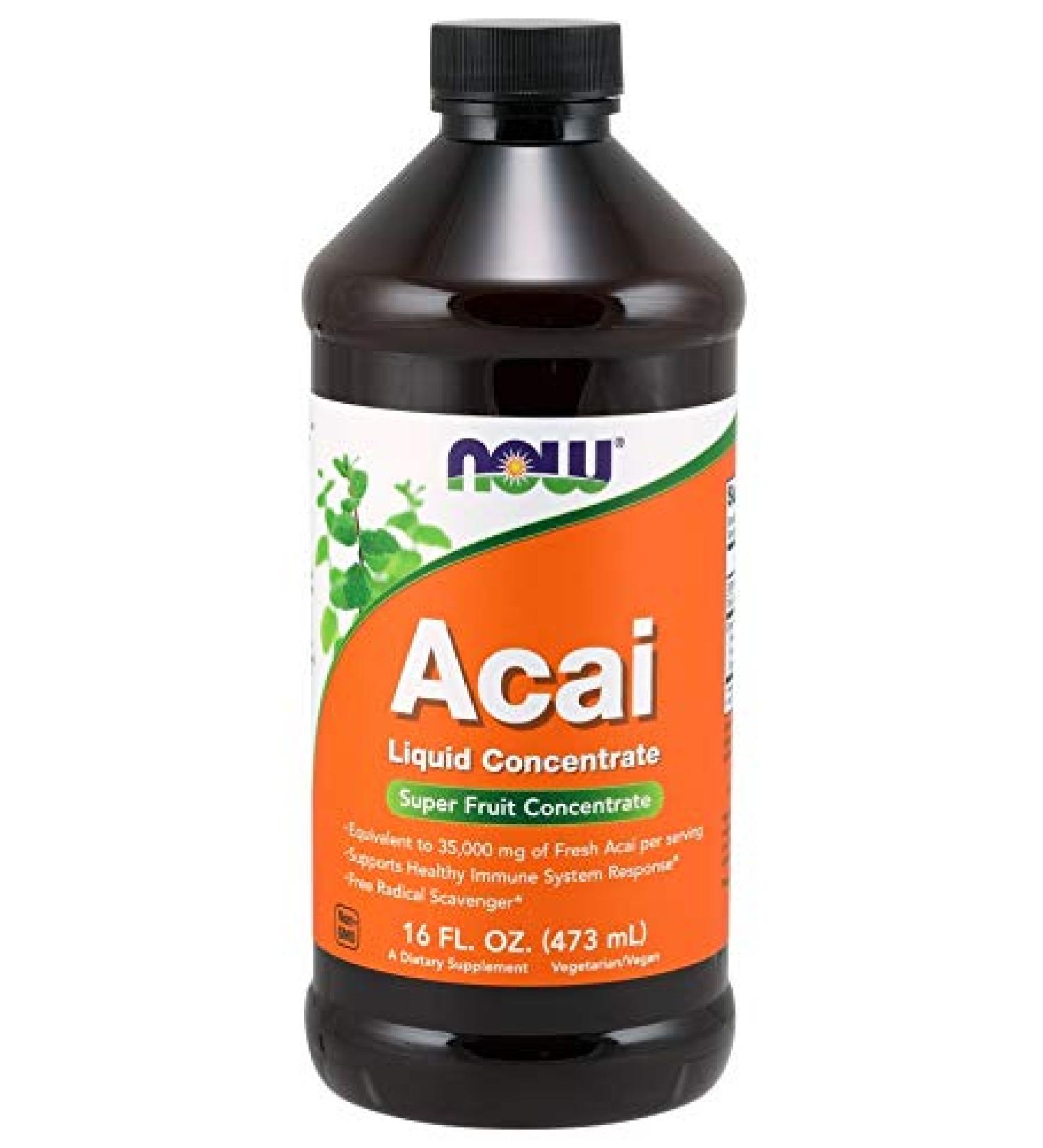 NOW Foods by Now Body Care Acai Liquide Concentr Super Fruit Antioxydant 473 6 g