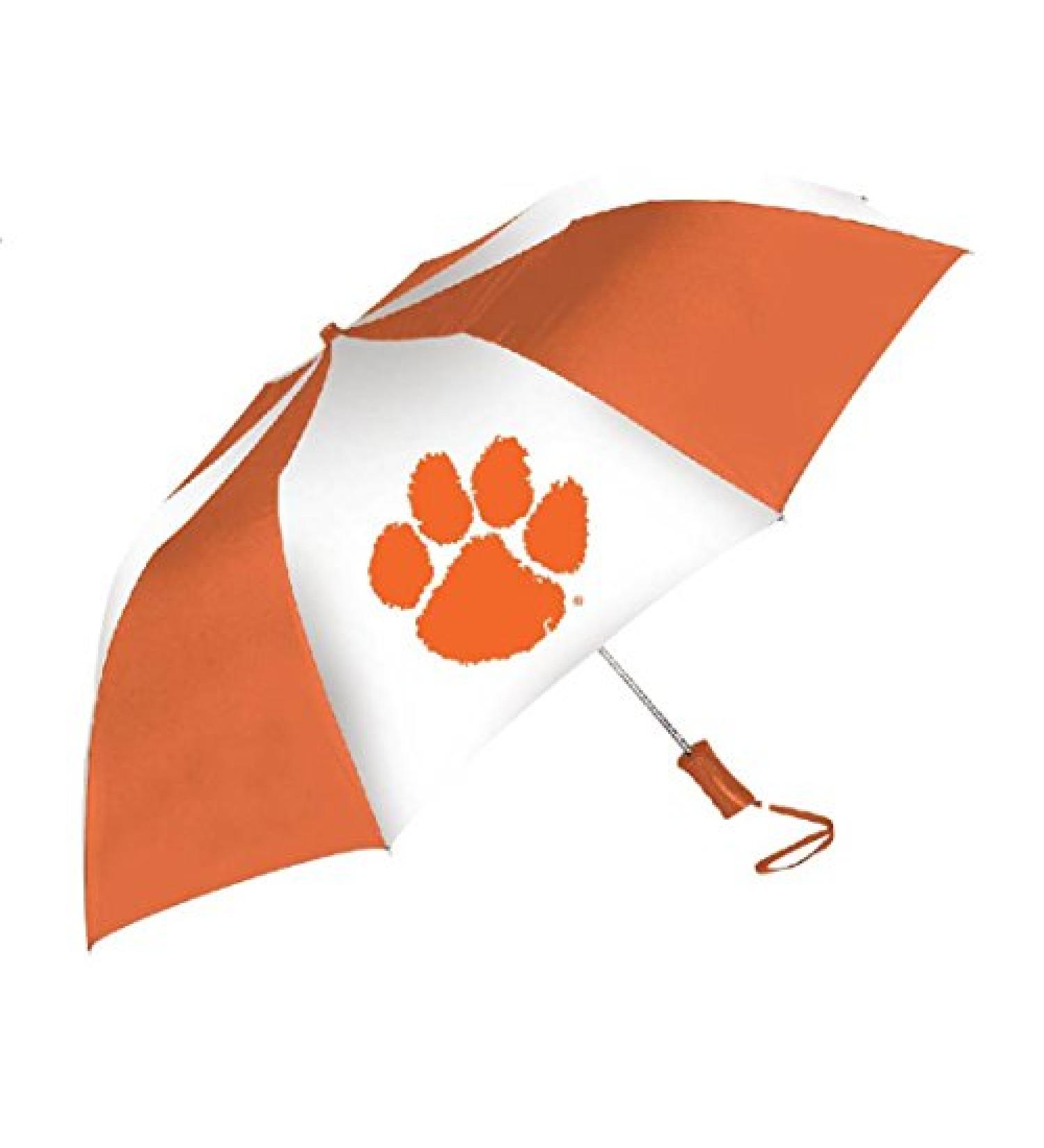 Storm Duds Clemson Tigers Sporty Two-Tone Umbrella