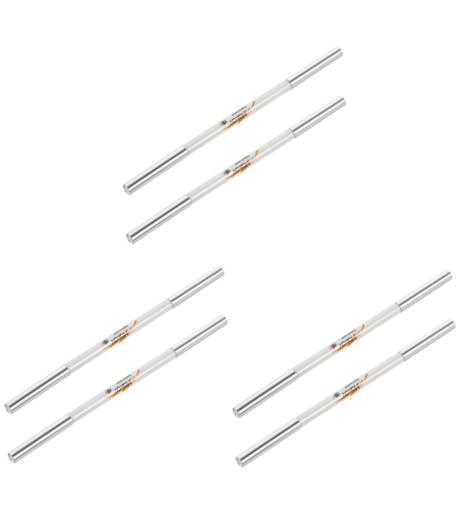 Mipcase 6 Pcs Double-headed Waterproof Eyebrow Pencil Makeup Tools To Rotate 2 in 1 1 count (Pack of 1) Assorted Colorx3pcs - Buy Online on GoSupps.com