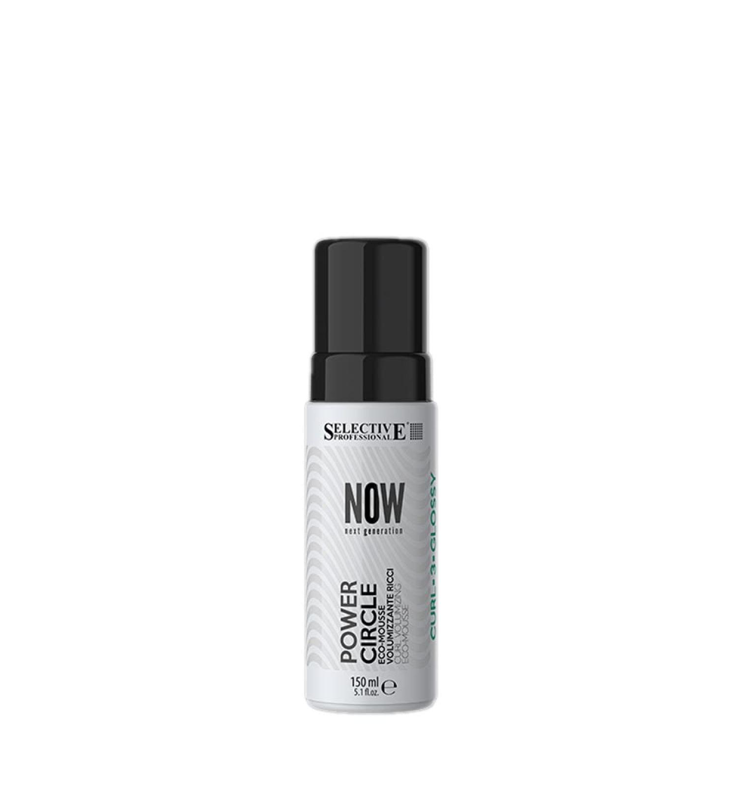 Selective Now Curl Power Circle 150ml - eco curl volumizing mousse