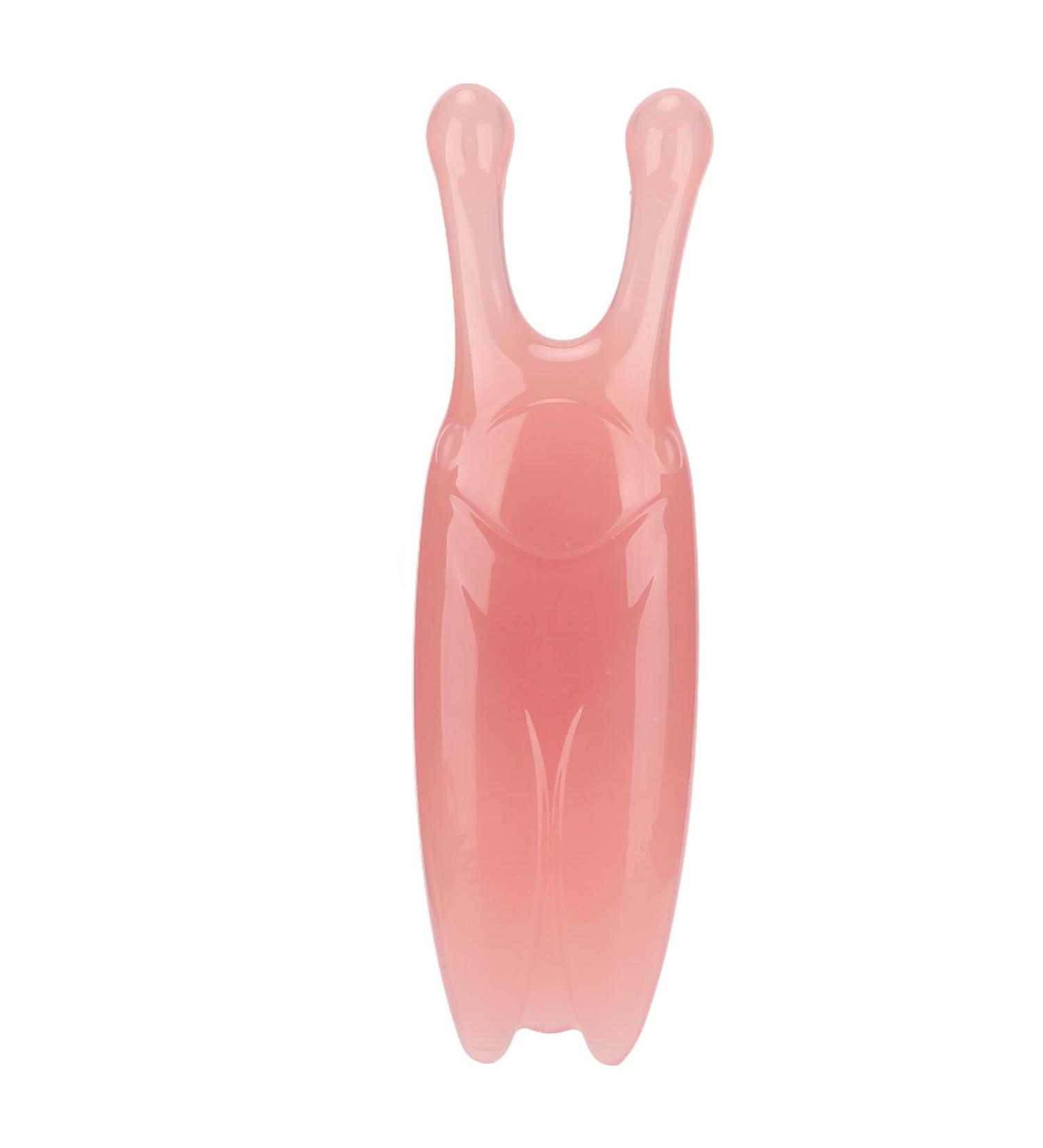 High Bridge Nose Scraper & Massager | Reduce Puffiness | V Face Gua Sha (Pink) - International Shipping Available - Buy Online on GoSupps.com