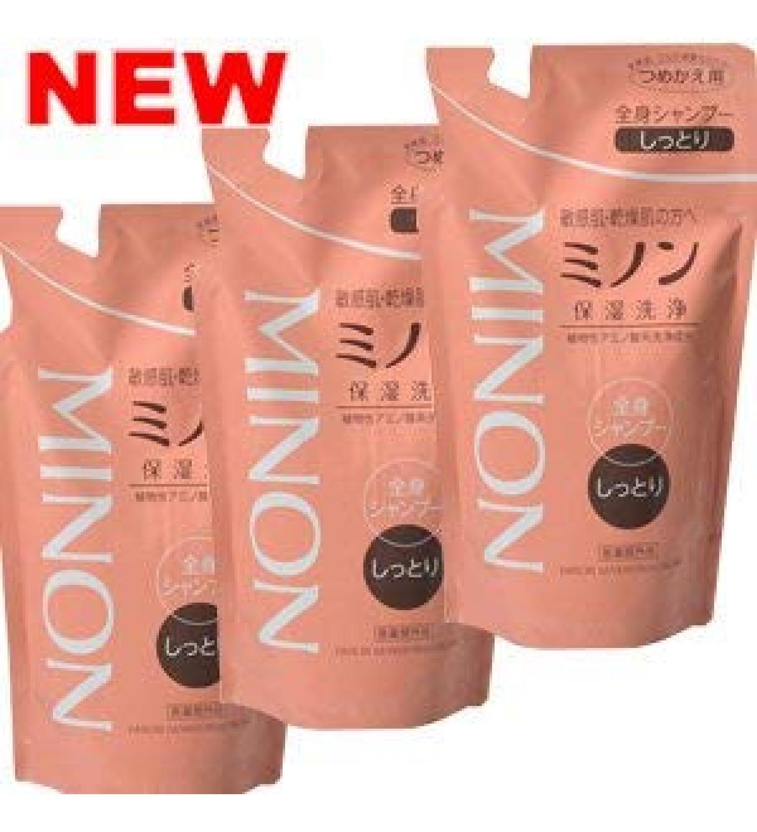 (Daiichi Sankyo Healthcare) Minon Whole Body Shampoo Moist Type Refill 380ml x 3 Pieces Set