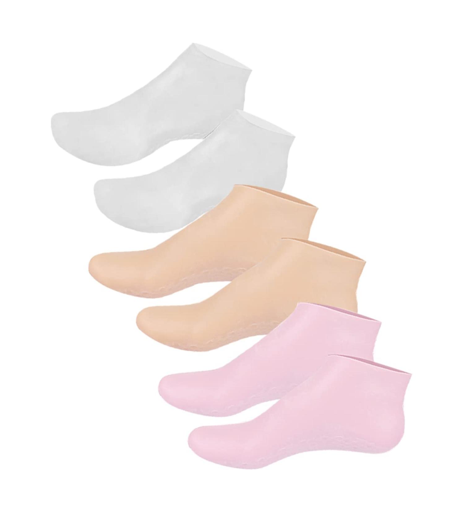 WOFASHPURET 3 Pairs moisturizing Socks Cracked Heel Socks Barefoot Scientist Foot Care Foot Socks Cracked Heel Repair moisturizing Gel Socks Lotion Socks Aloe Socks spa Miss Skin Friendly Sebs - Buy Online on GoSupps.com