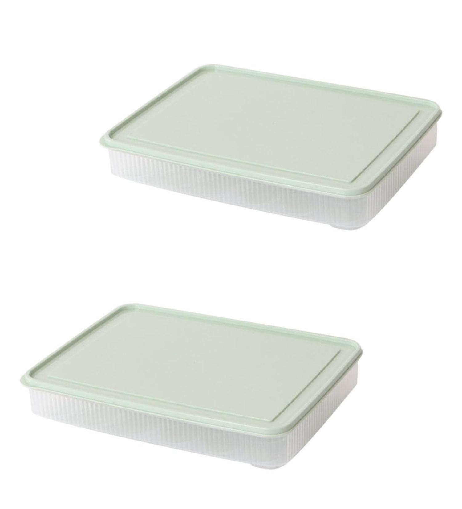 2pcs Box Egg Storage Box Eggs Food Containers Kitchen Egg Tray Refrigerator Kitchen re-usable - Buy Online on GoSupps.com