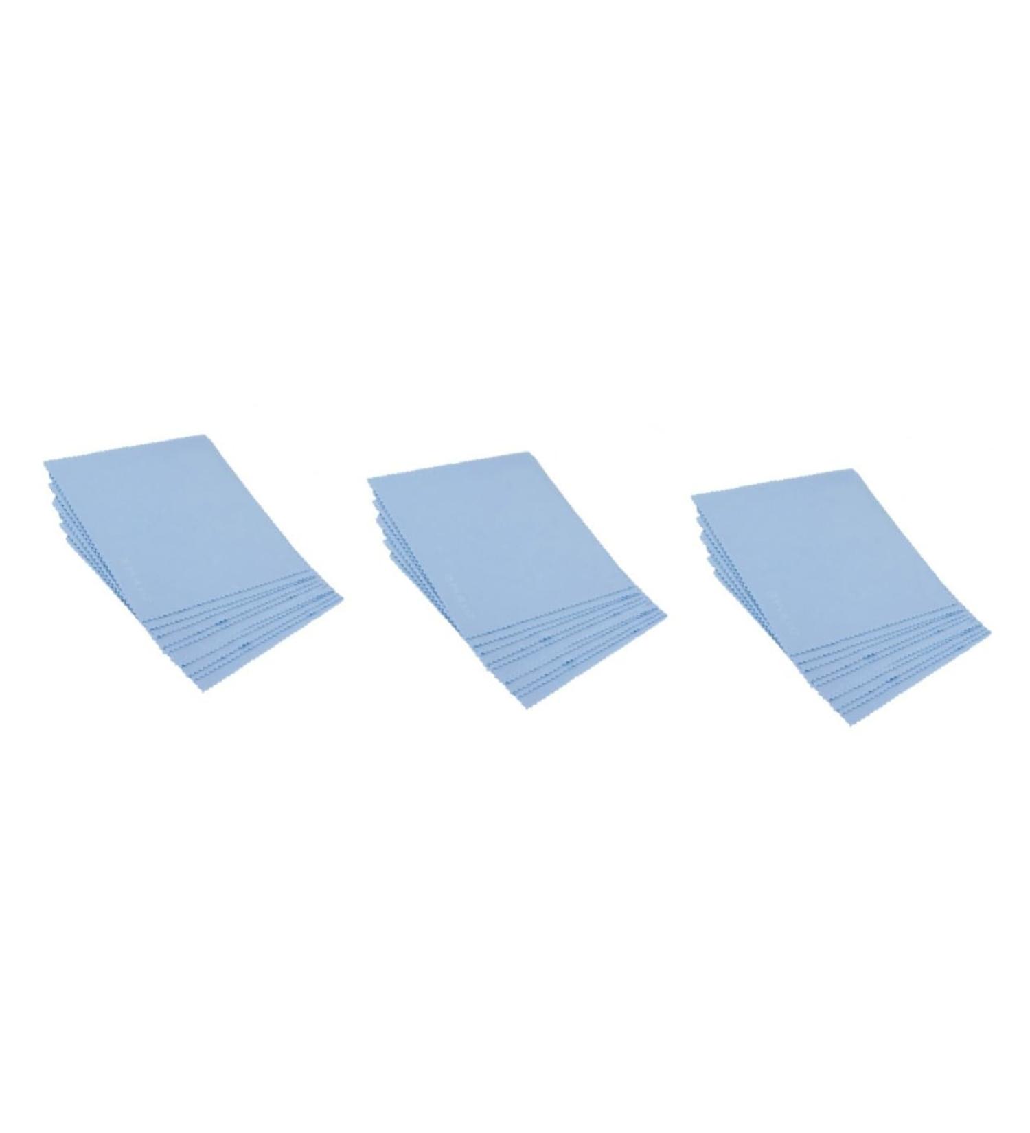 FOMIYES 150 Pcs Cleaning Cloths - Ideal for Eyeglasses & Lens Cleaning | Soft & Durable | Blue - 3 Medium Packs - Buy Online on GoSupps.com