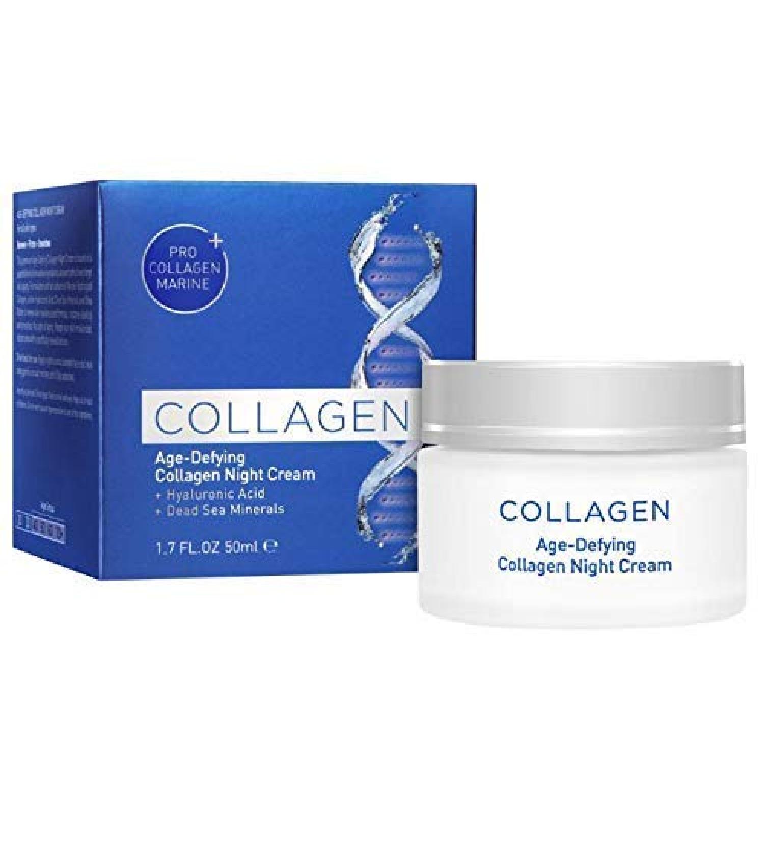 Edom Perfect Collagen Age-Defying Night Moisturizer Cream - For All Skin Types - 1.7 fl. oz - International Shipping Available - Buy Online on GoSupps.com