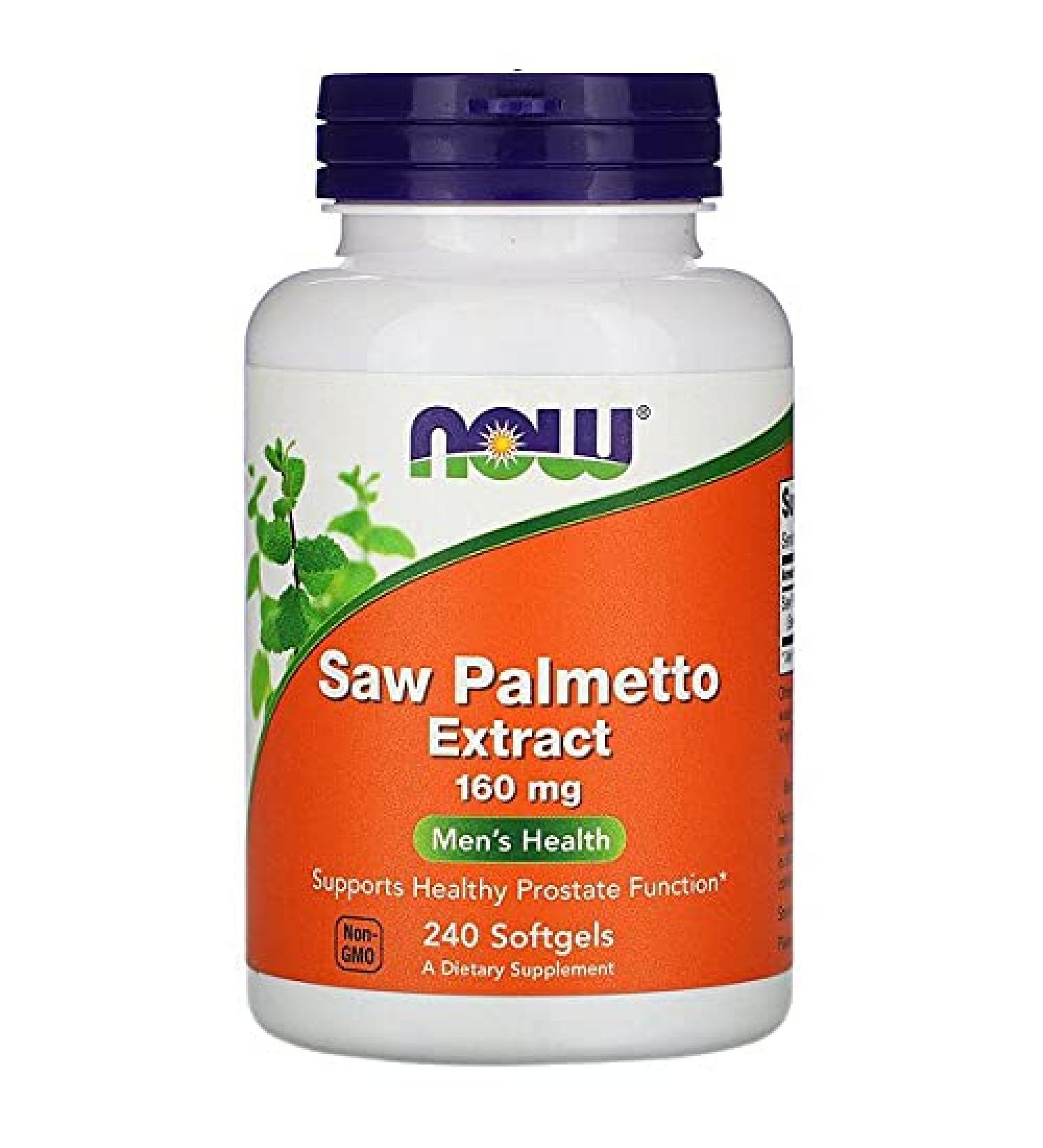 Now Foods Saw Palmetto Extract 160 mg 240 Softgels