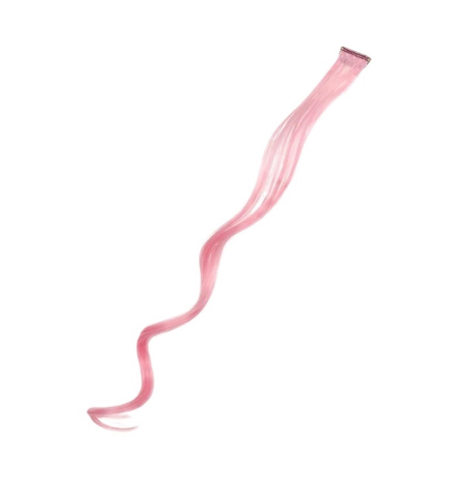 Hair Piece Synthetic Hair Extensions With One Clip Heat Resistant Rainbow Hair Piece For Kid Women Long Curly Wavy Style Colorful Hair For Women(135) - Buy Online on GoSupps.com