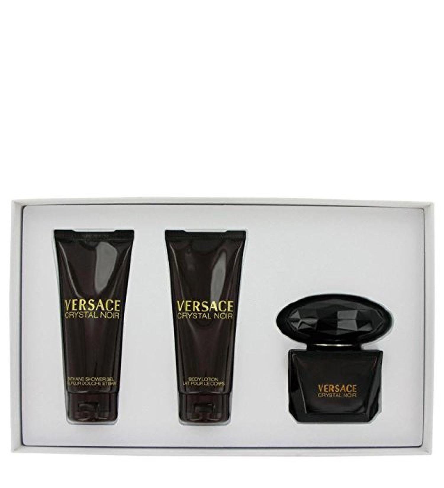 Versace Gift Set - 3 oz Eau De Toilette spray + 3.4 oz Shower Gel + 3.4 oz Body Lotion for Women - 100% Authentic - Buy Online on GoSupps.com