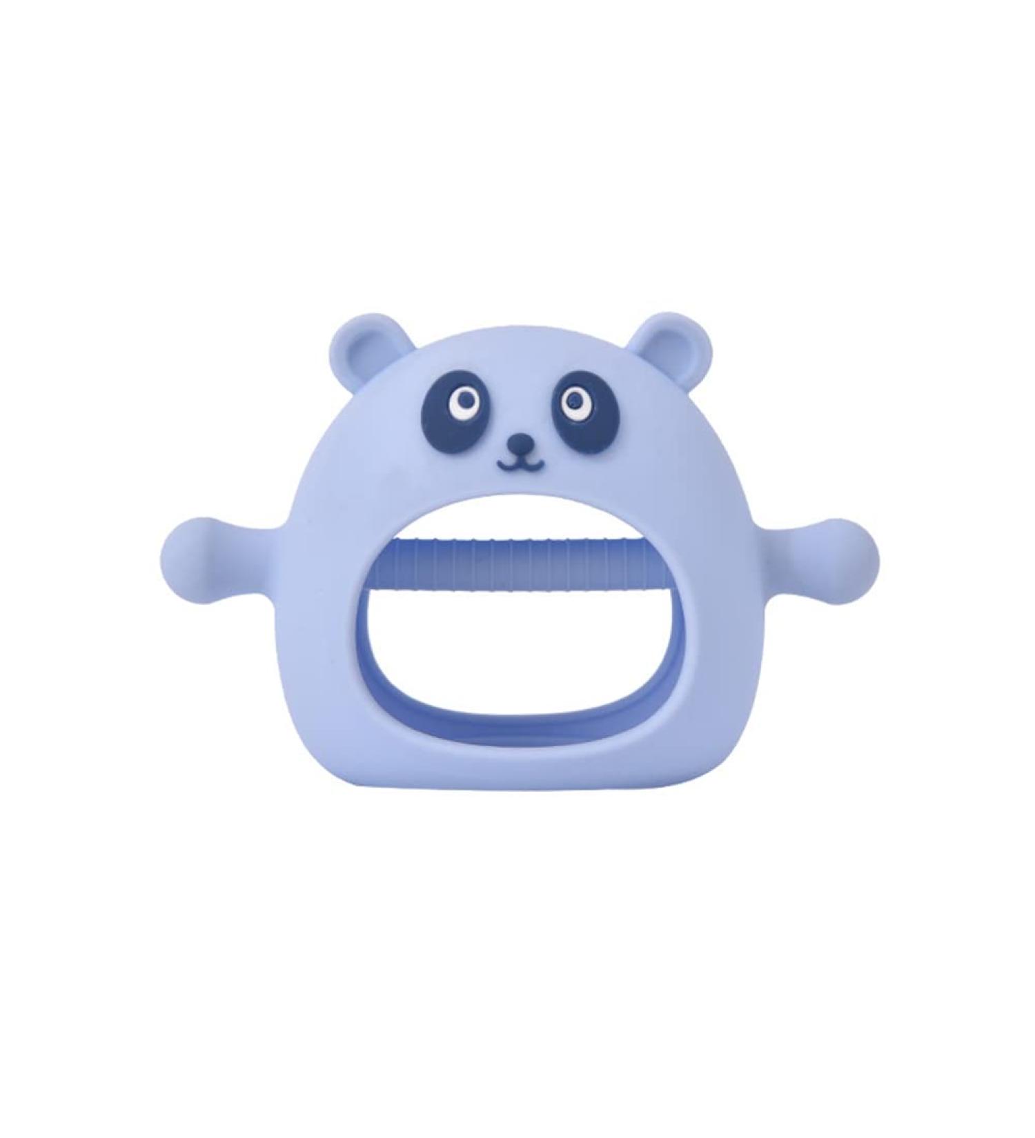 Jawseu Baby Teething Ring | BPA-Free Silicone Baby Bite Toy | Soothes Gums | Ideal for 0-6 Months - Blue - Buy Online on GoSupps.com