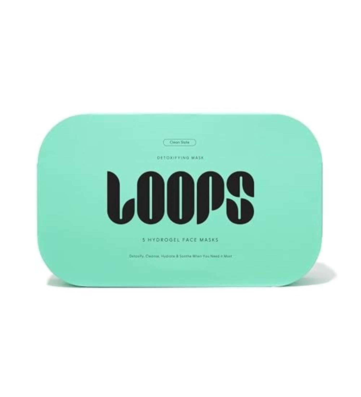 Buy LOOPS CLEAN SLATE Detoxifying Hydrogel Face Mask - Purifying Hydrating & Pore Minimizing - 5 Pack for International Shipping - Buy Online on GoSupps.com