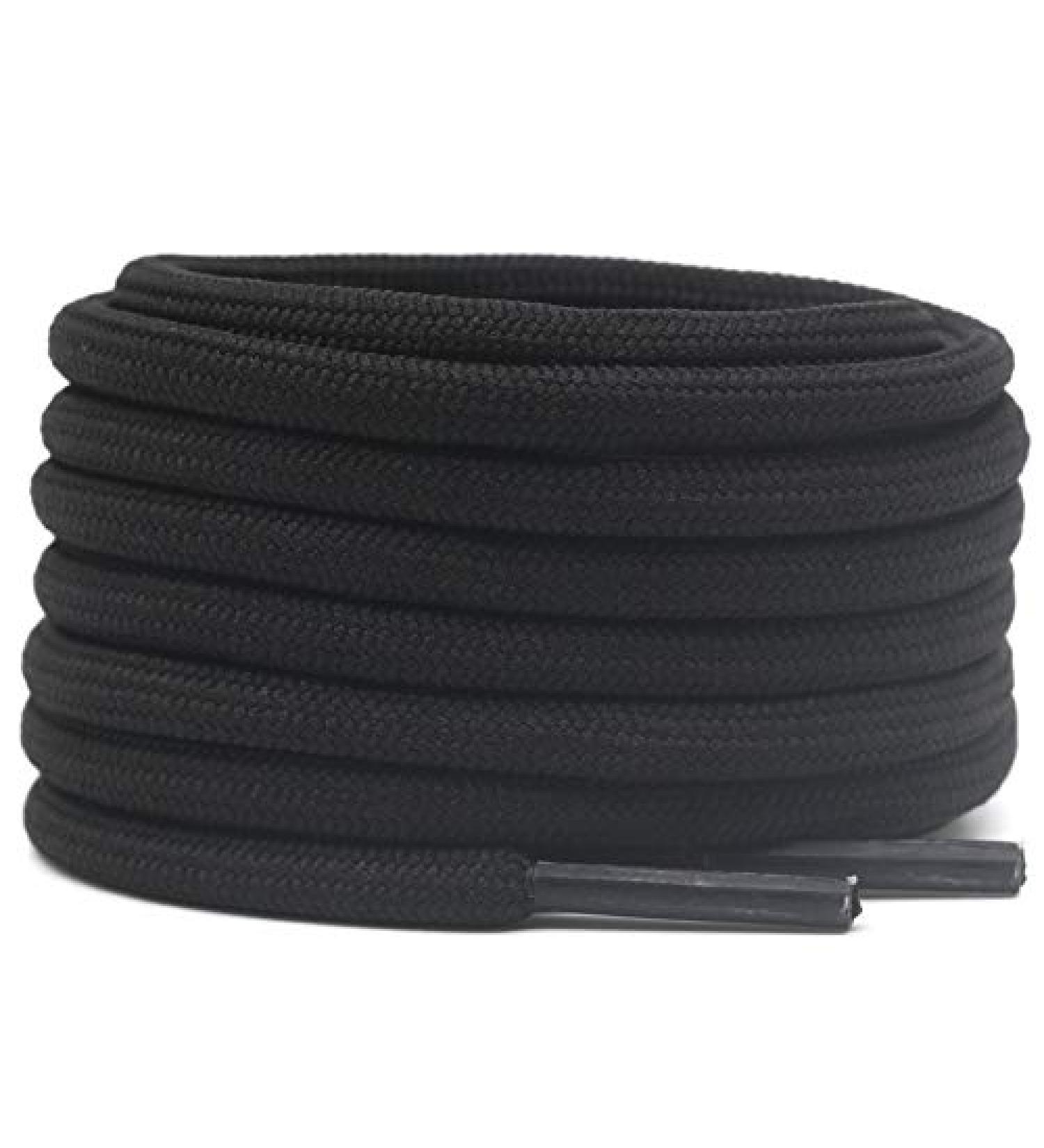 DELELE 115CM Thick Round Climbing Shoelaces - Black (2 Pairs) - Buy Online on GoSupps.com