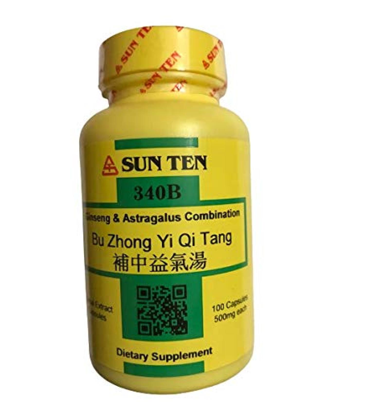 Sun Ten Ginseng Astragalus Combination Capsules - Bu Zhong Yi Qi Tang - Buy Online on GoSupps.com