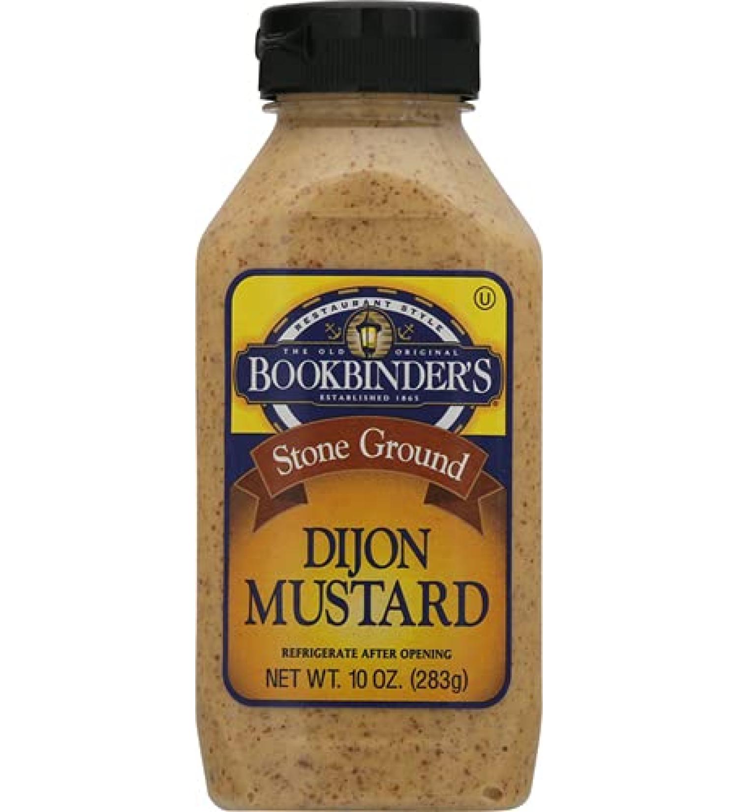 Bookbinders Mustard Dijon Ground, 10 oz 0.69 Pound