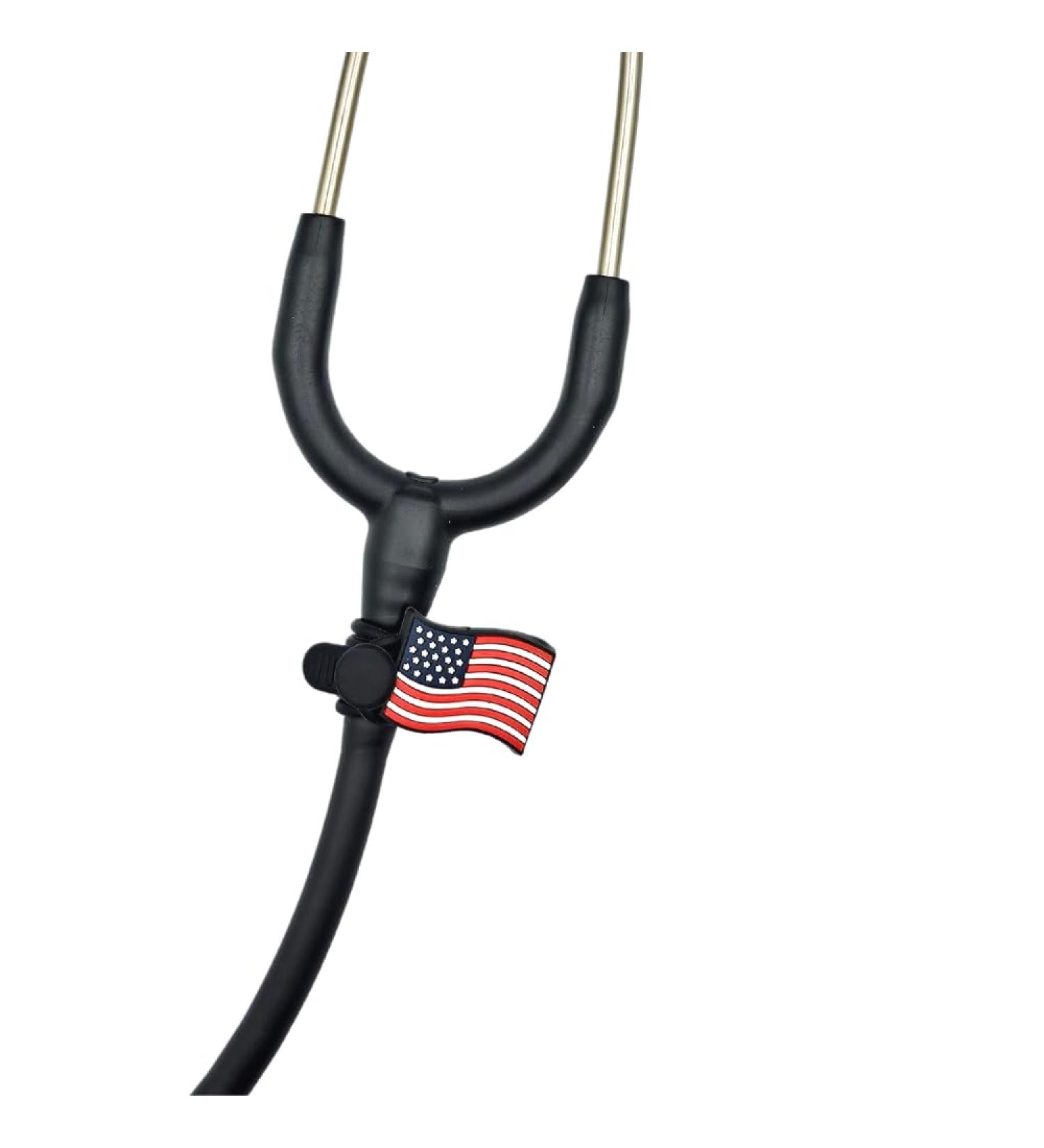 Stethoscope Charms - American Flag - Medical Gift