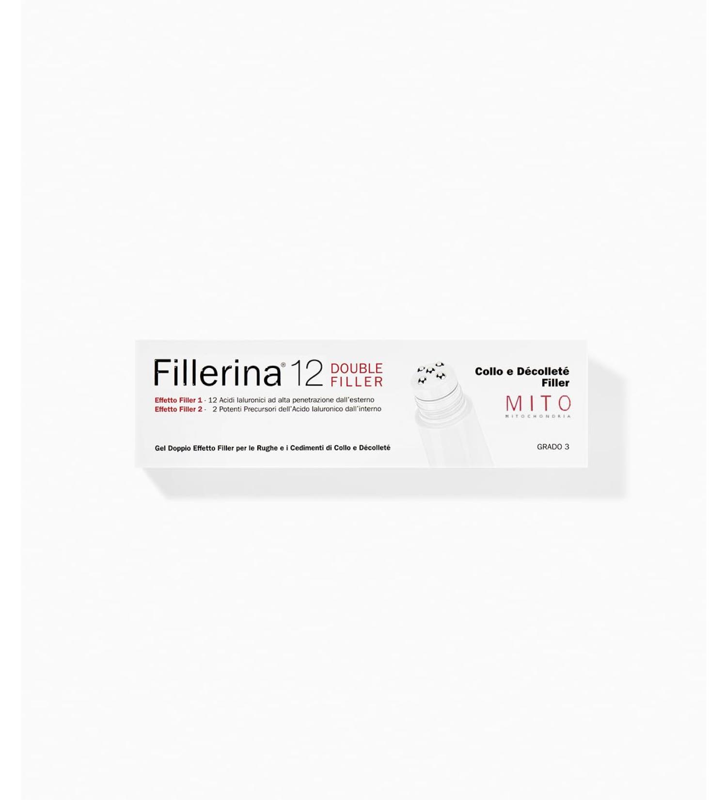 Fillerina Fillerina 12 Double Filler MITO Gel with toning and firming effect neck and cleavage 30 ml (grade 3)