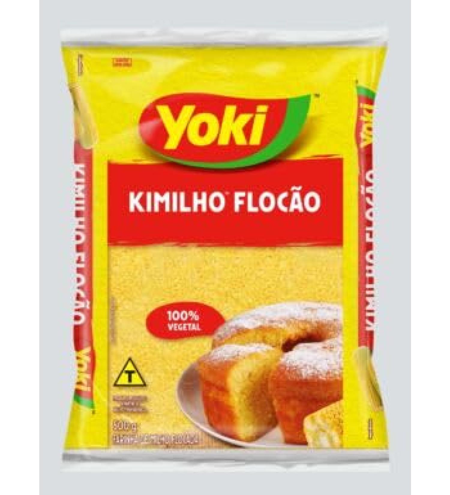 Yoki Flocao Kimilho | Flocked Corn Flour | Farinha de Milho Flocada | Harina de Maiz Flocada | Premium 500gr | Cakes Cuscuz Polenta - Buy Online on GoSupps.com
