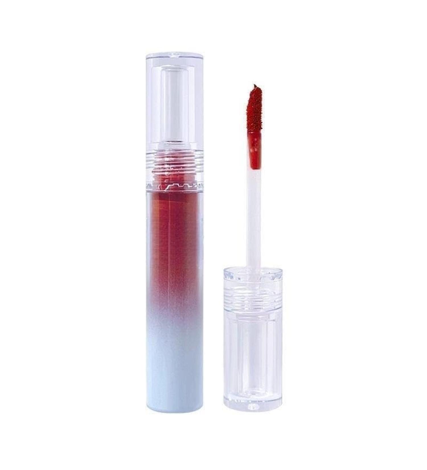 BADALO Velvet Mist Water Mist Lip Mud Soft Silky Matte Vegan White Non-Stick Lip Gloss Lip Glaze Lipstick (Color : 5 Cream Pumpkin)