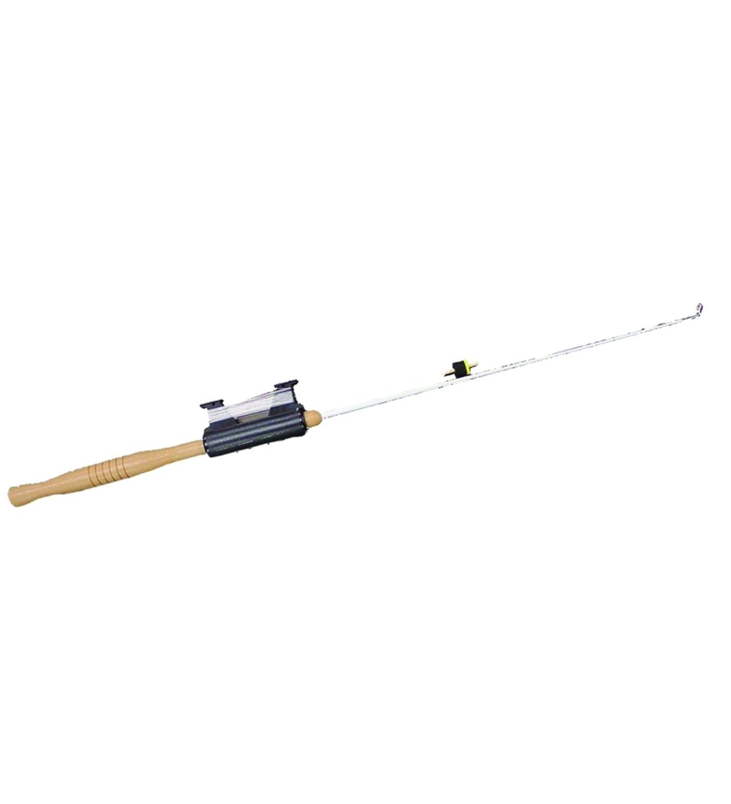 HT Enterprise WJL-40 Wood Jig Pole 25 Rigged W/Sponge Bobber, Multi, One Size