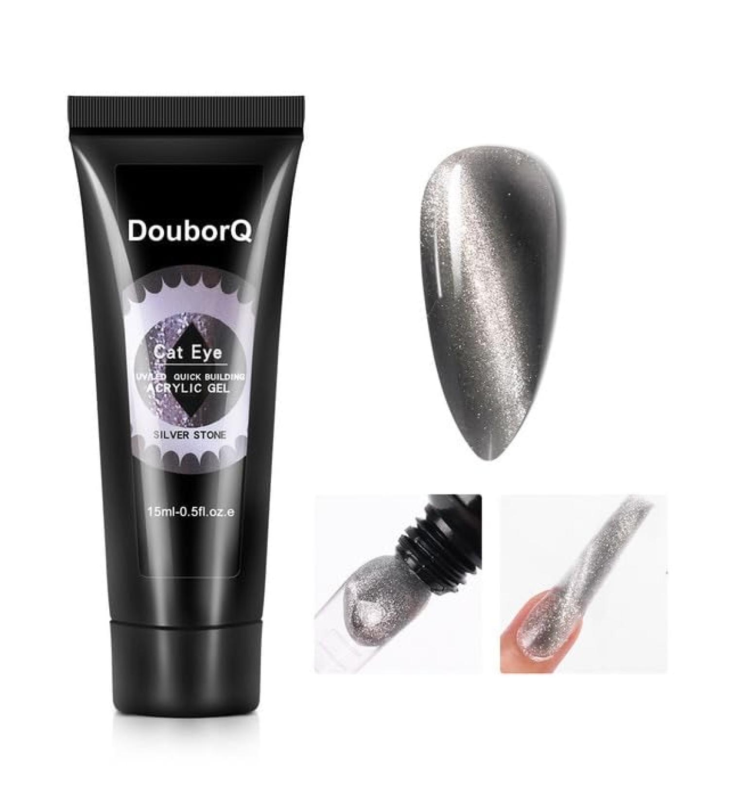 15ml Cat's Eye Crystal Extension Gel 3D Varnish Magnetic Soak Off UV Gel Polish Quick-Drying Jelly Glitter Nail Art Accessories - (Color: 01) - Buy Online on GoSupps.com