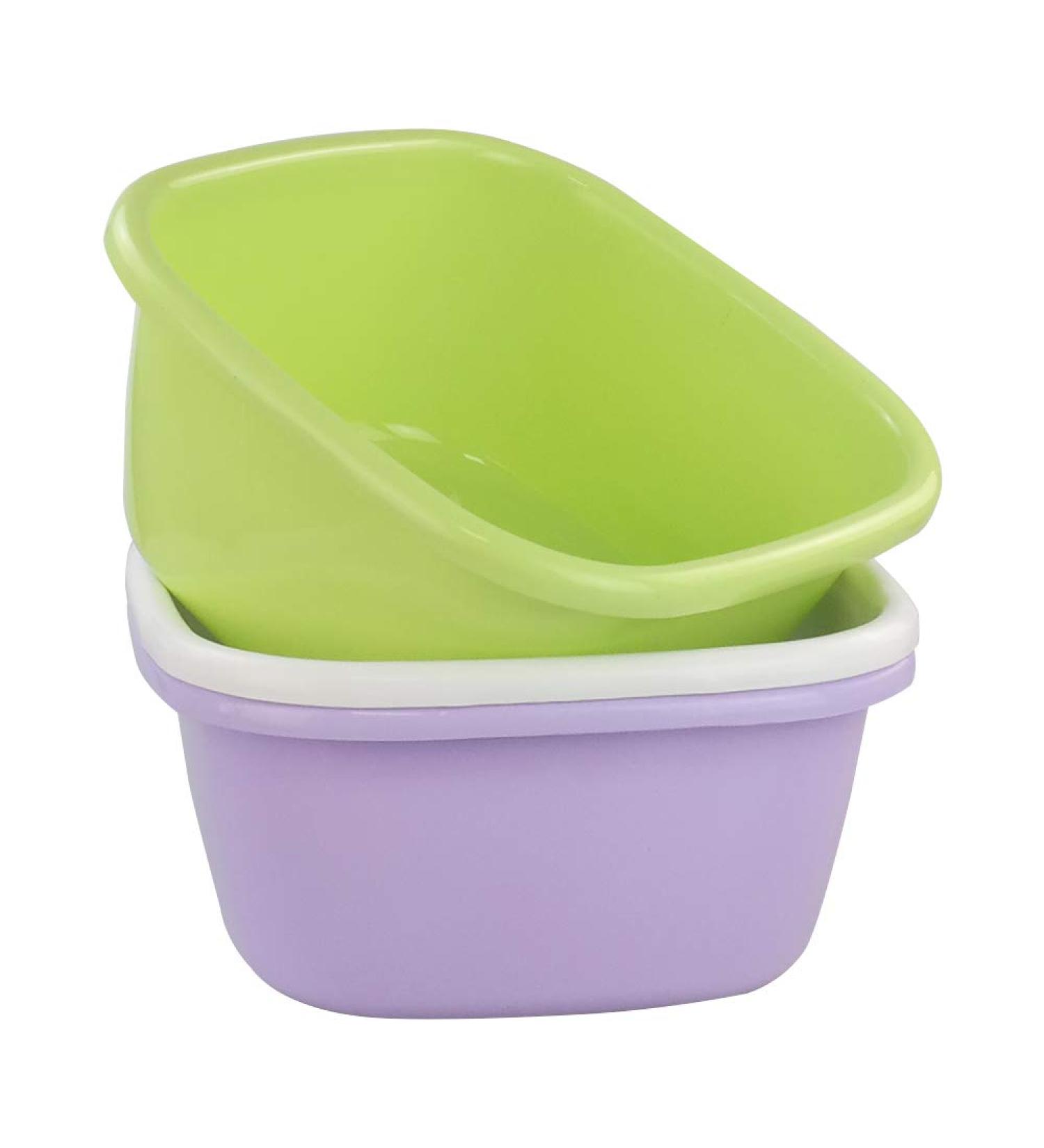 Jandson 16 Quart Plastic Basin Tub - Colorful Dish Pan (3 Pack) - Buy Online on GoSupps.com