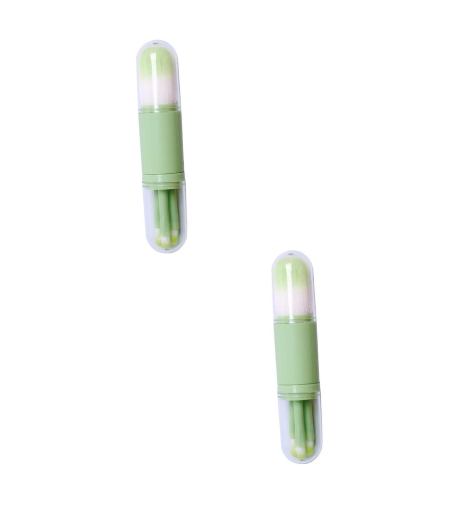 Beaupretty 2 Sets telescopic makeup brush foundation brush kabuki powder brush retractable blusher brush powder mineral face powder brush eyebrow lip brush travel double head artificial fiber - Buy Online on GoSupps.com