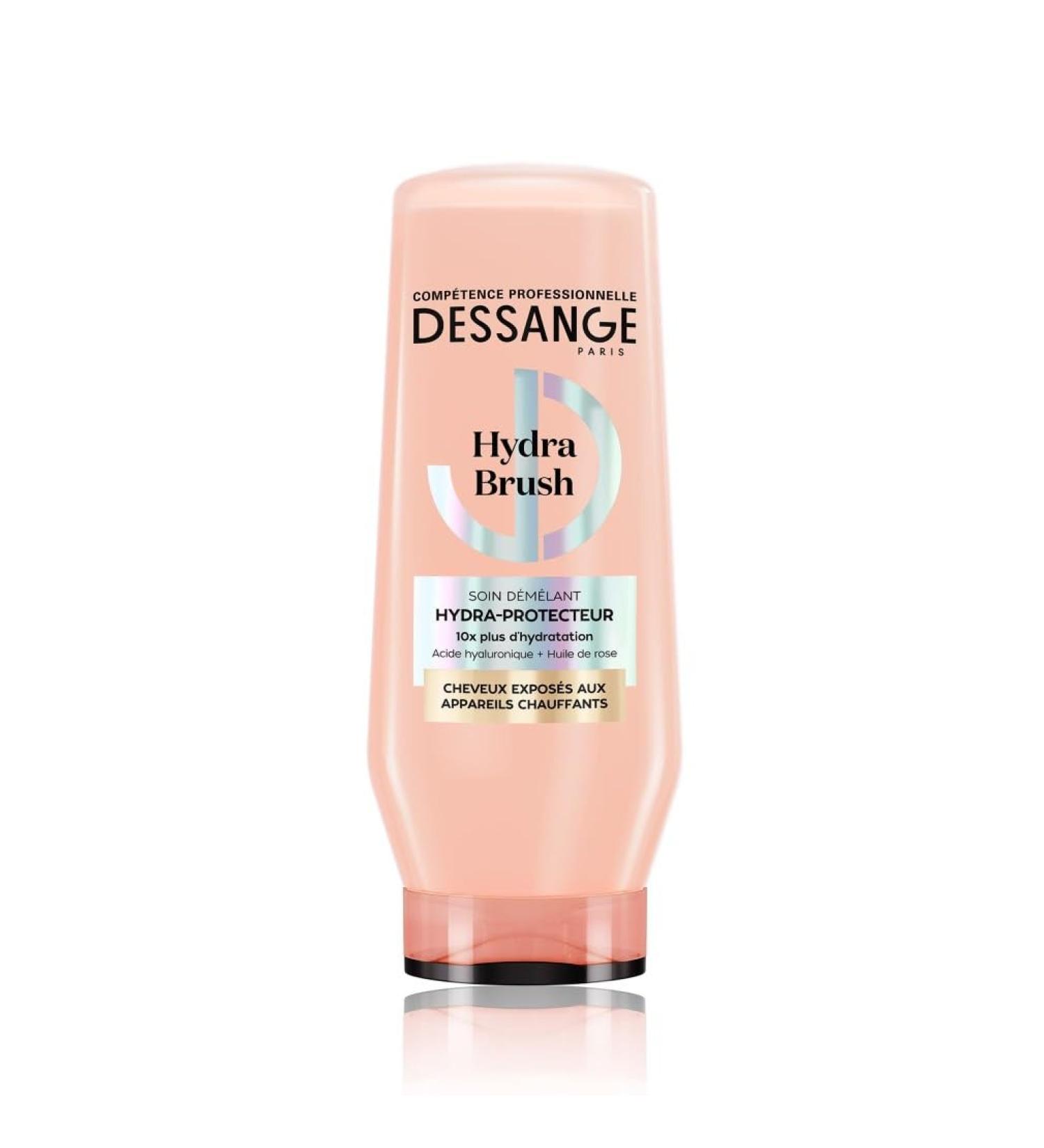DESSANGE - Apr s-Shampoing Hydra-Protecteur Hydra Brush - Acide Hyaluronique & Huile De Rose - Soin D m lant - Hydrate & Prot ge - Cheveux Expos s Aux Appareils Chauffants - 225ml 225mL Apr s-shampoing - Buy Online on GoSupps.com