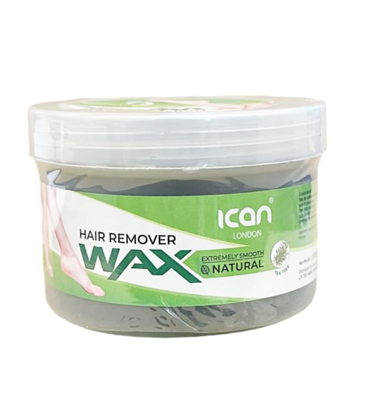 ican London Extremley Smooth Natural Hair Remover Warm Wax 1kg (1000g) (1kg Tea Tree) - Buy Online on GoSupps.com