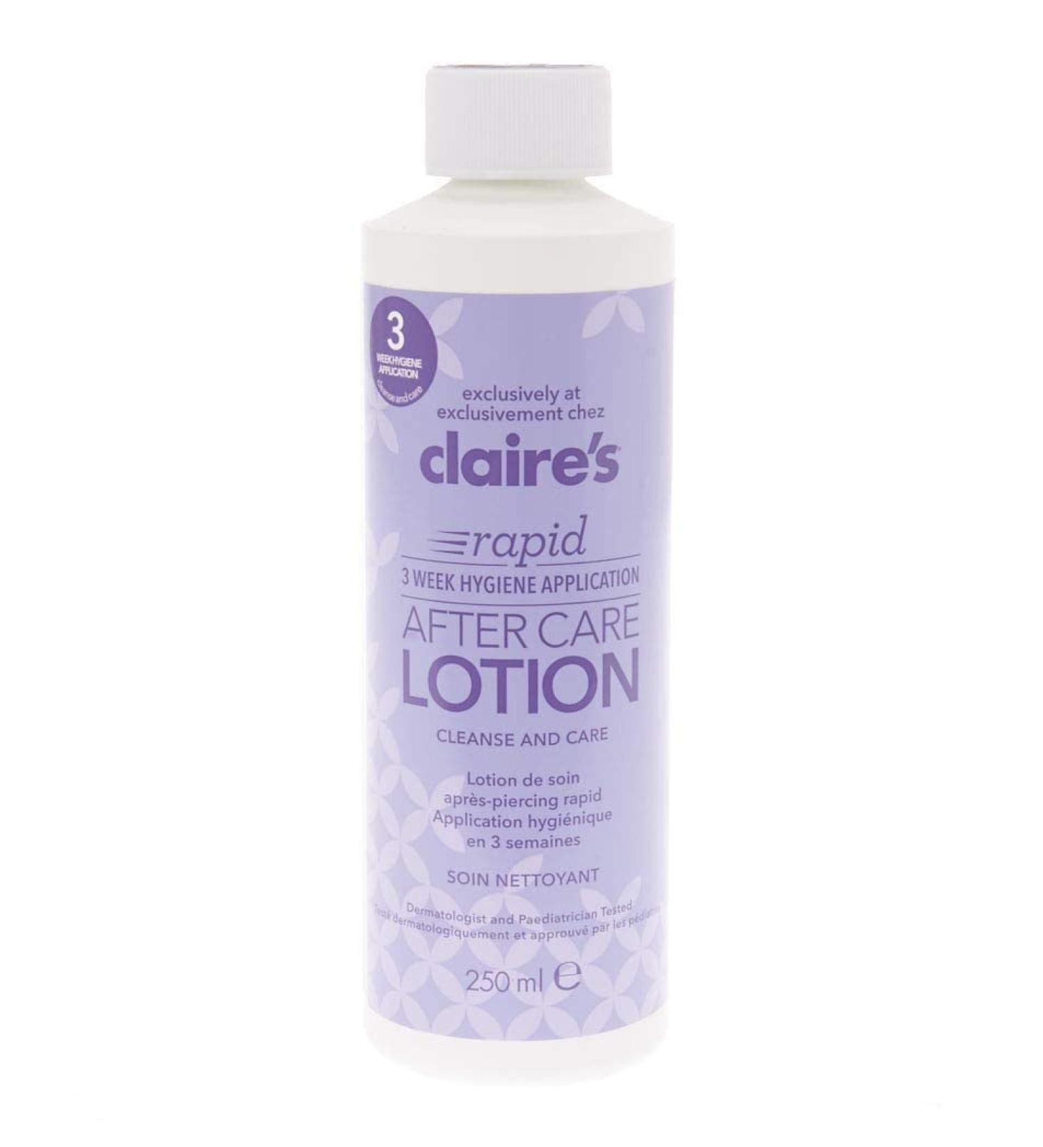 Claire's Fast 3-Week After-Care Solution for New Piercings | 250 ml | Ear Nose & Body Care | Dermatologist & Pediatrician Tested | Global Shipping - Buy Online on GoSupps.com