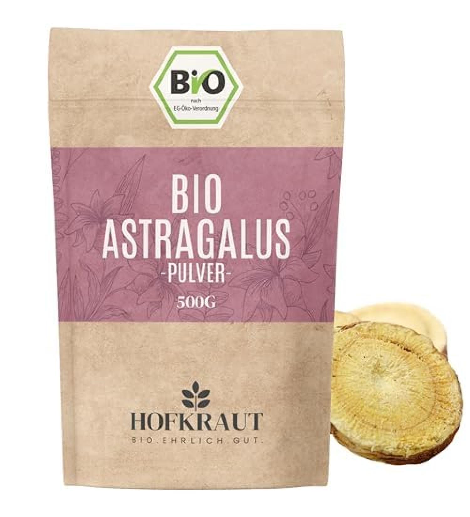 Organic Astragalus Root Powder 500g | Pure & Natural Tragacantha Membranaceus | Additive-Free | Residue-Controlled | Buy Internationally at Bagant - Buy Online on GoSupps.com