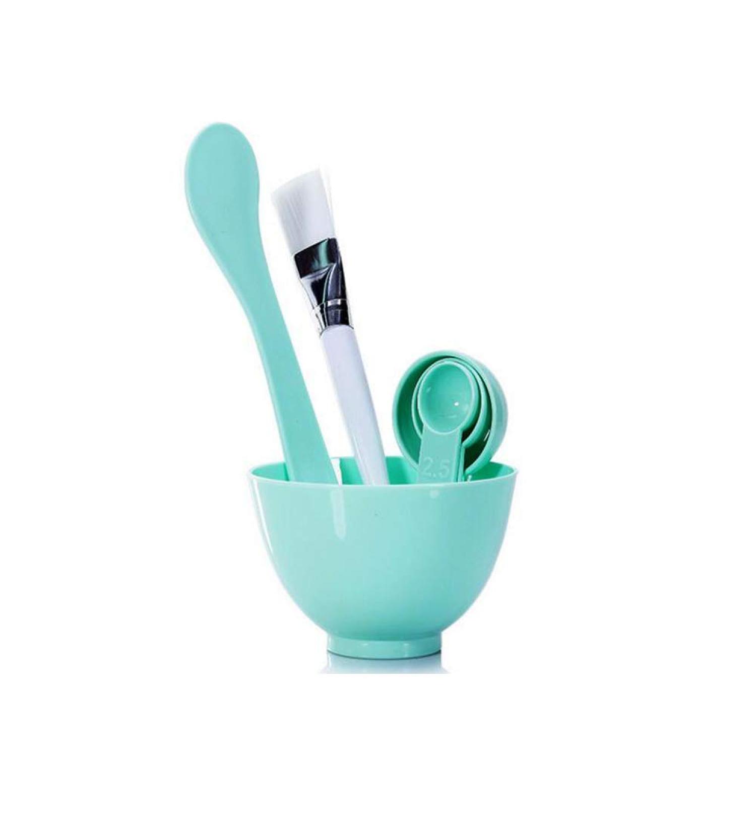 OUGEER Facial Skin Care Mask Mixing Bowl Set - DIY Mask Bowl with Stick, Brush, and Spoon for Homemade Masks - Buy Online on GoSupps.com
