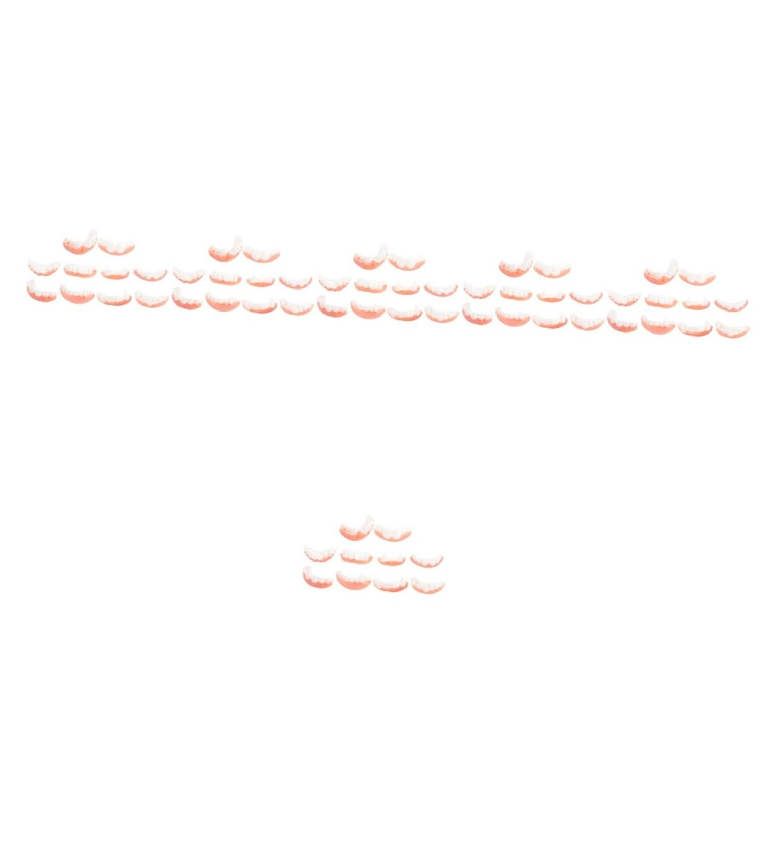 Lurrose 60 STK Halloween Teeth - Realistic Cosplay Werewolf Teeth for Parties | Artificial Plastic Tubs - Buy Online on GoSupps.com