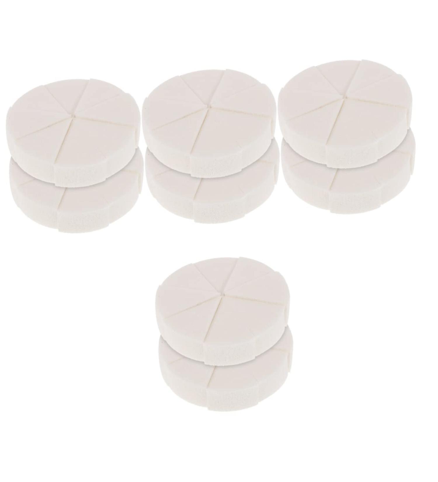 Mipcase 8 Sets Triangular Sponge Puff Under Eye Patches - Wedge Makeup Sponges for Mineral Foundation Cosmetics & Facial Care | Miss The Face - Buy Online on GoSupps.com