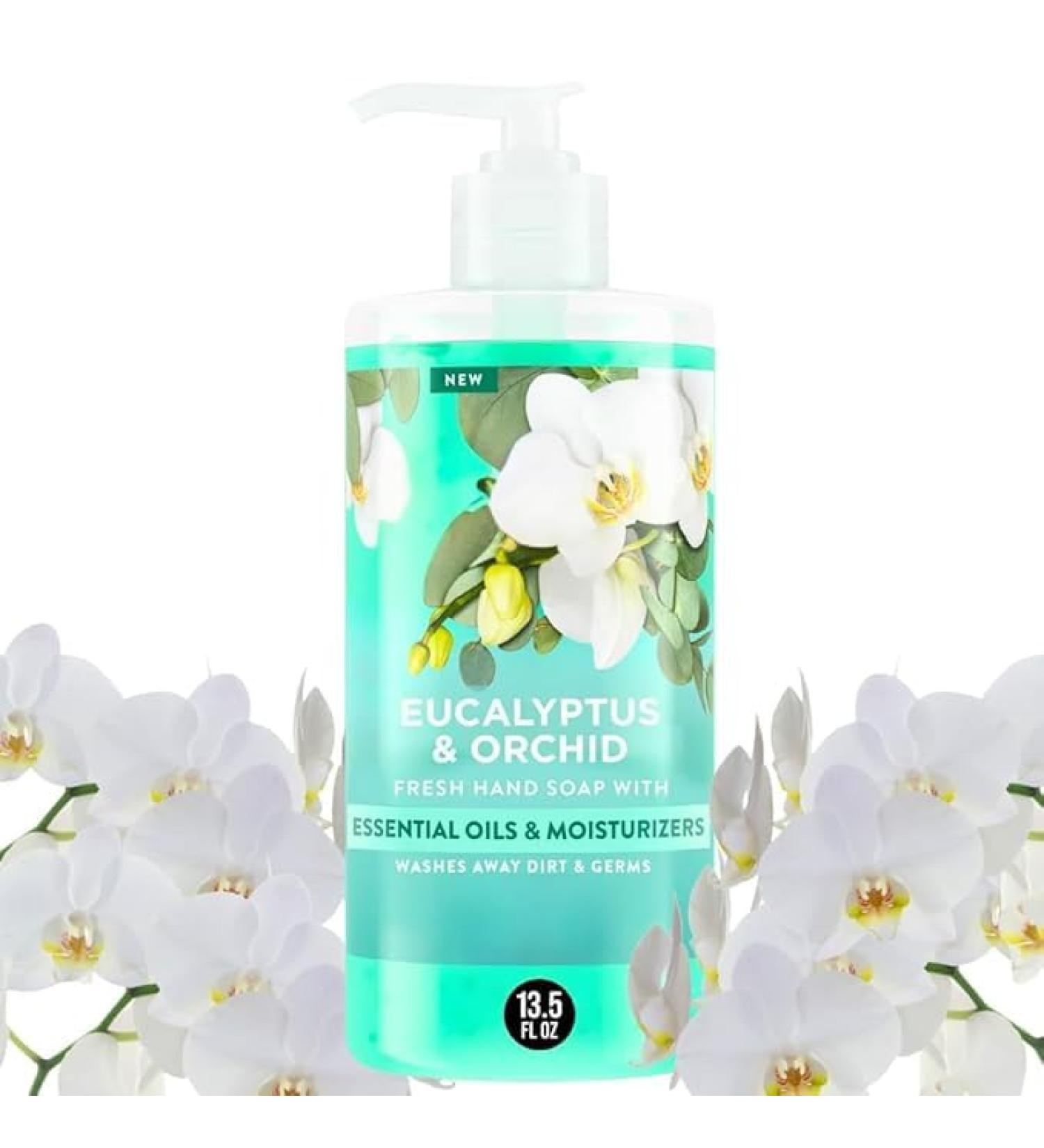 Eucalyptus & Orchid Liquid Hand Soap 13.5 fl oz Moisturizing Hand Wash