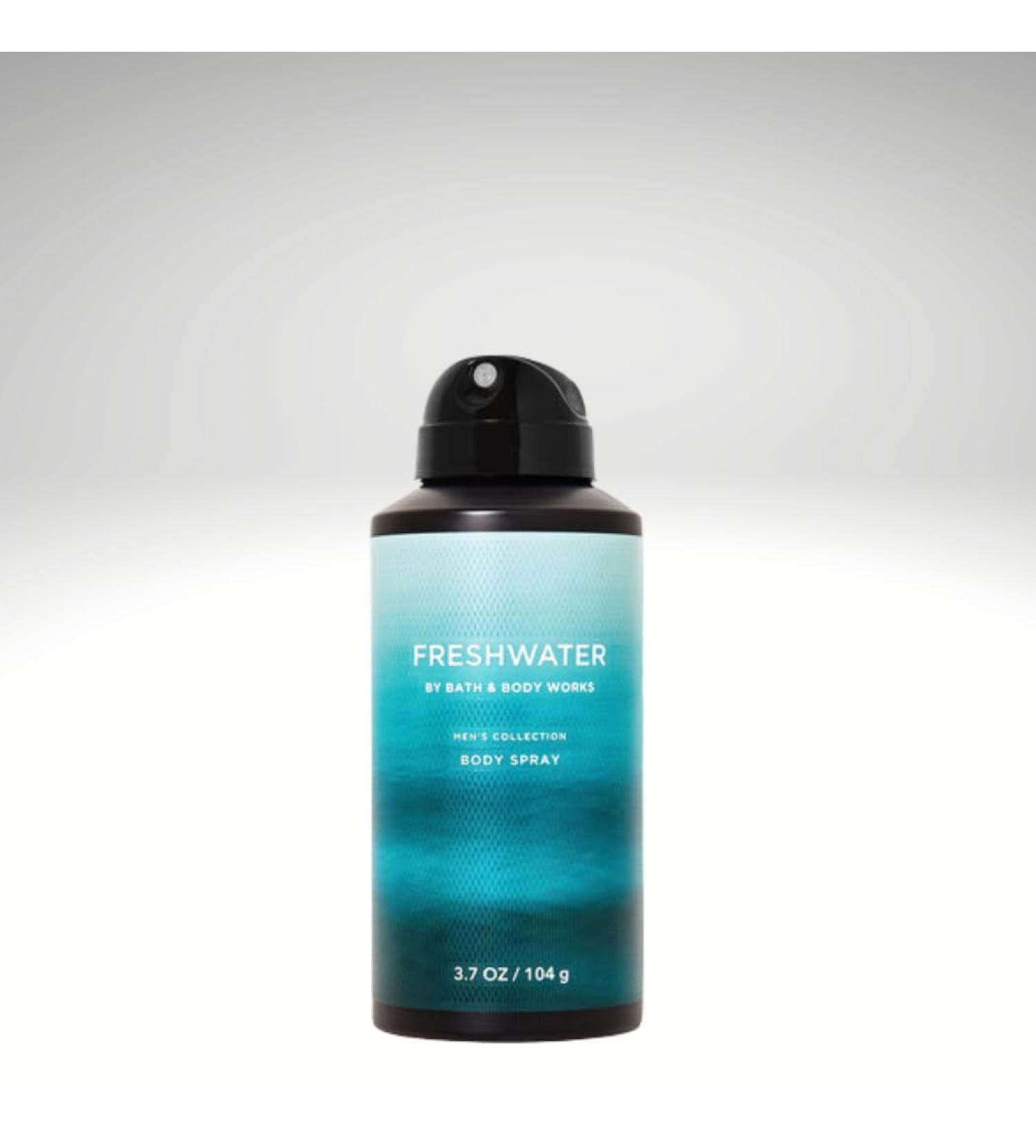 Bath & Body Freshwater for Men deodorizing Body Spray 3.7 Ounce (Packaging Style May Vary)